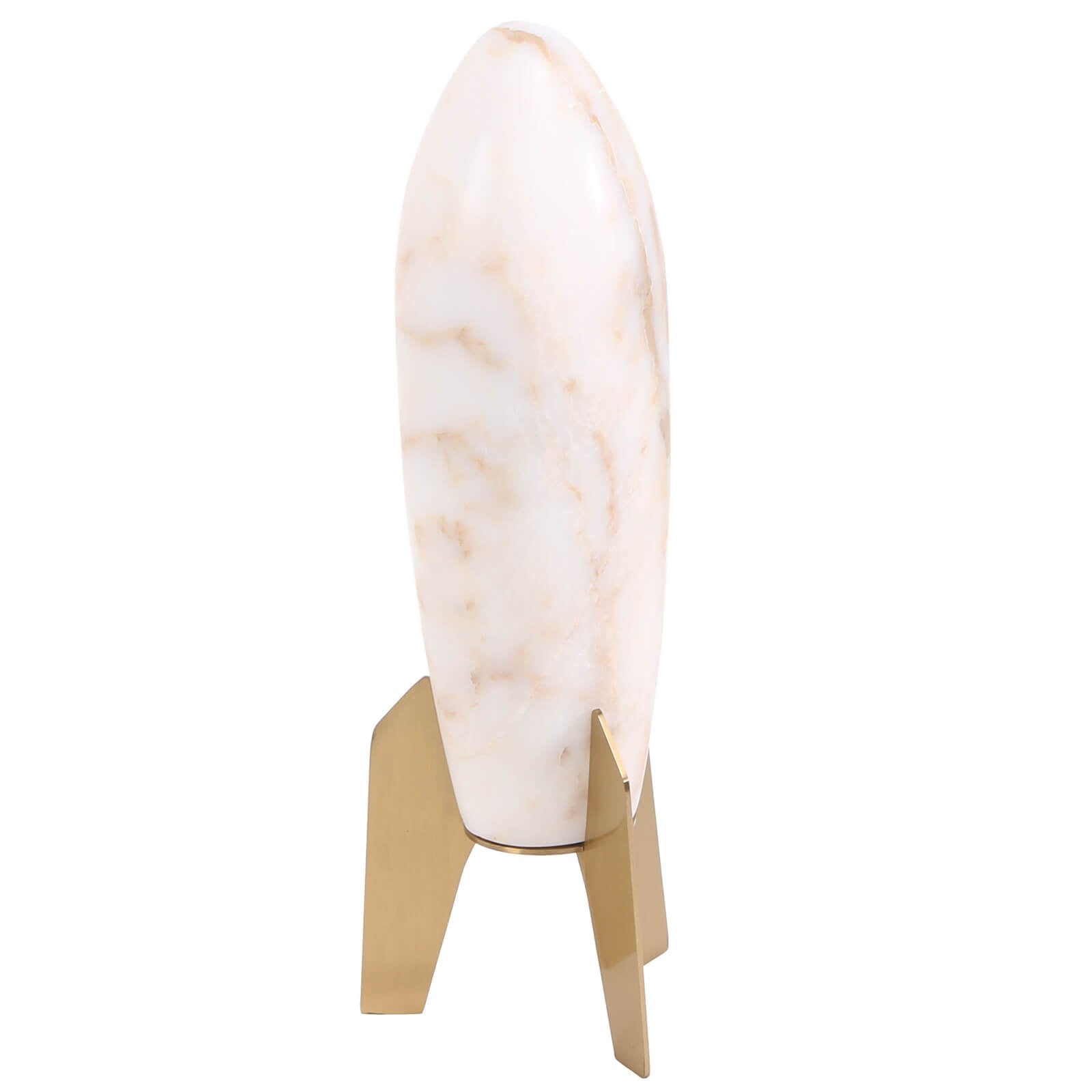 Rocket Sculpture in White Marble - Large by Keiichi
