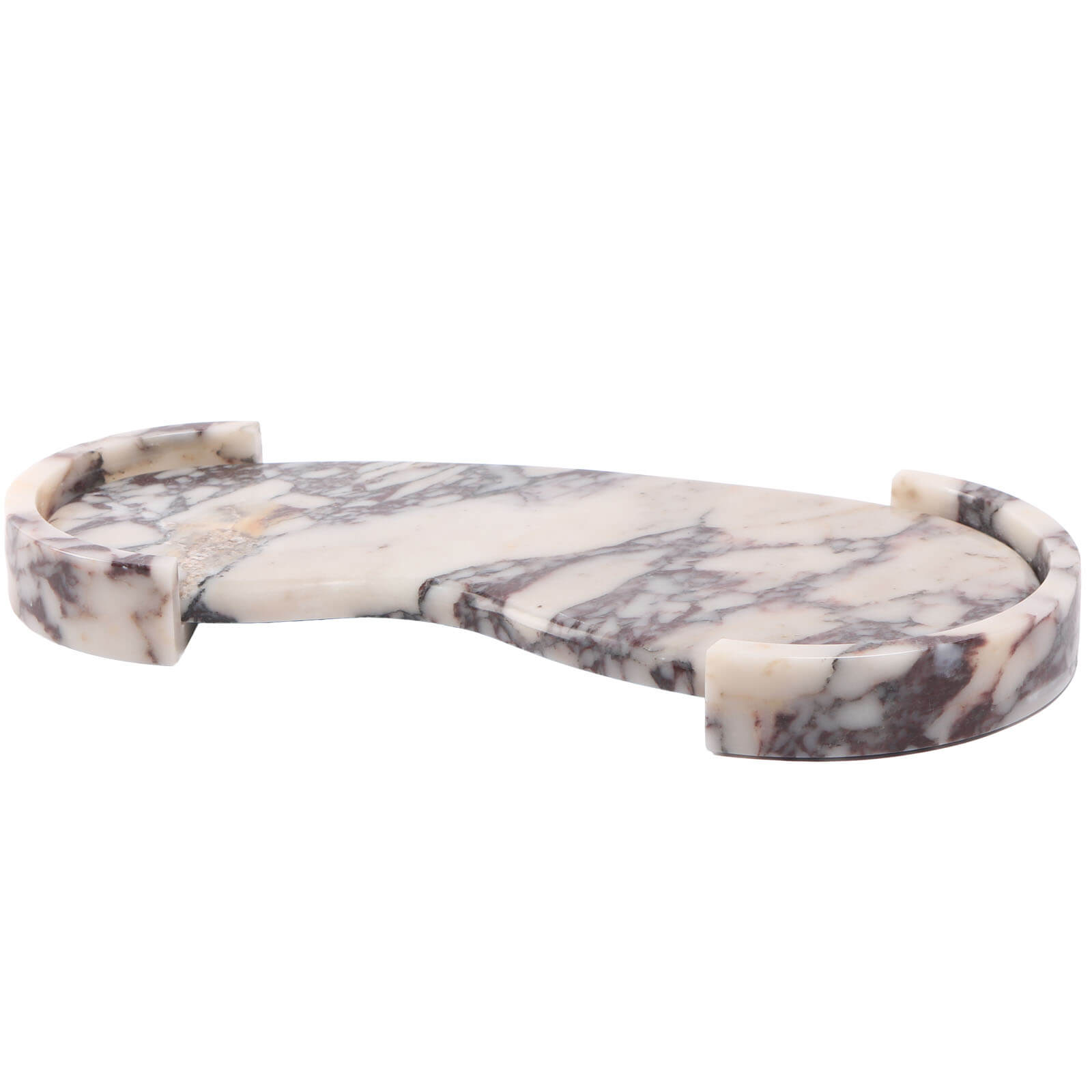 Curved Tray in Bulgari Purple Marble by Keiichi