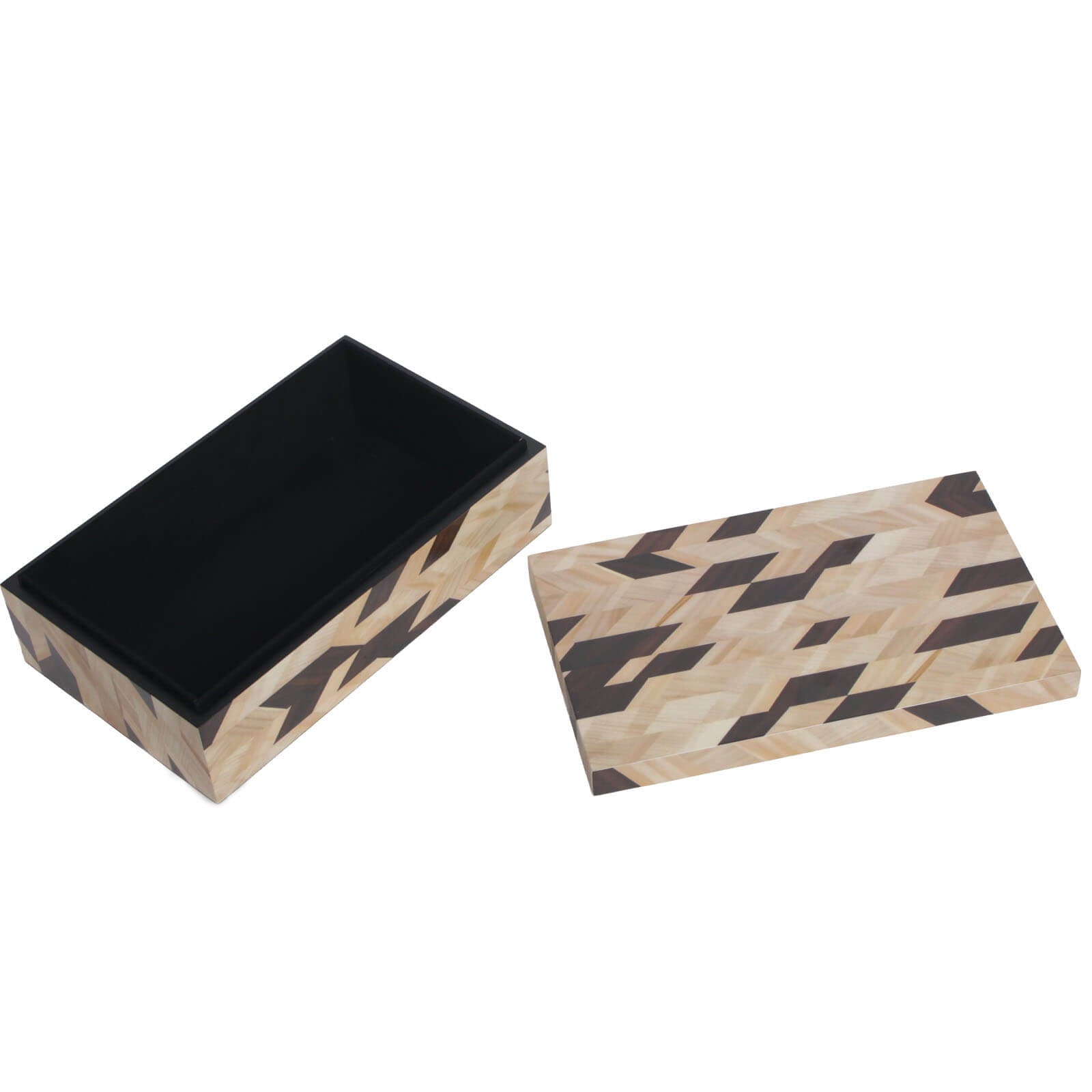 Geometric Marquetry Box by Keiichi