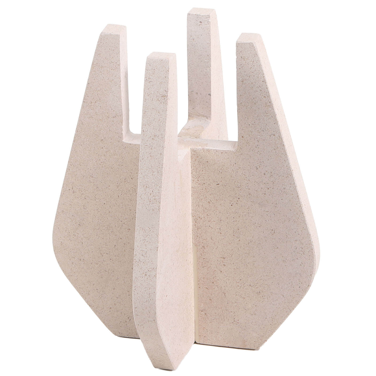 Candle Holder in Beige Marble by Keiichi