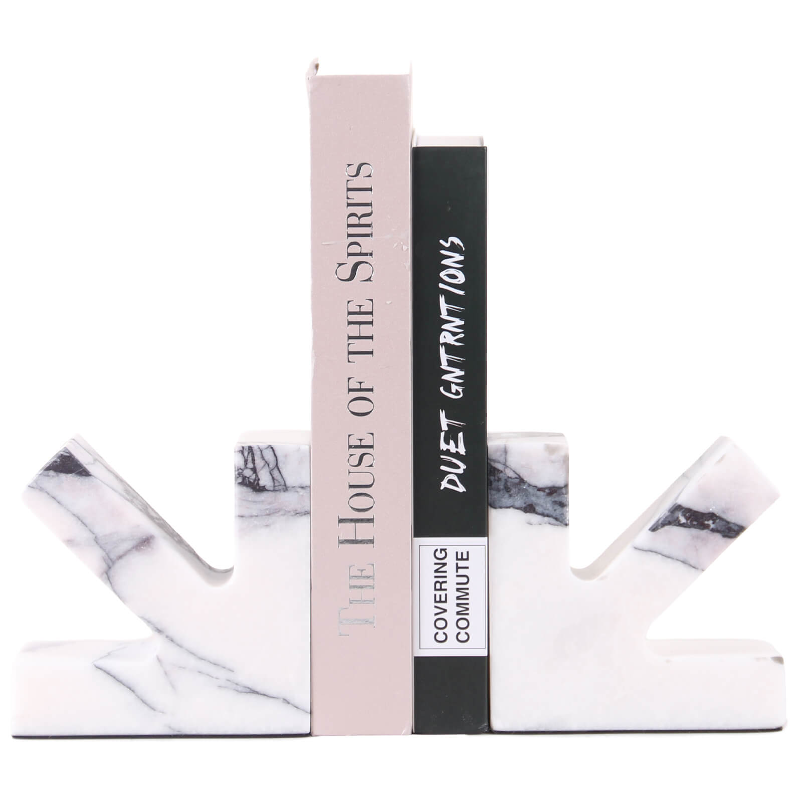 Arrow Bookends in Marble by Keiichi