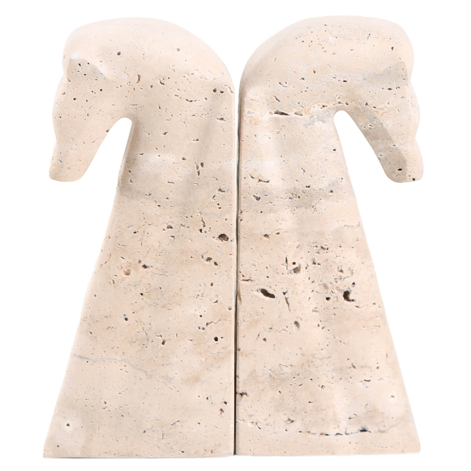 Horse Bookends in Marble by Keiichi