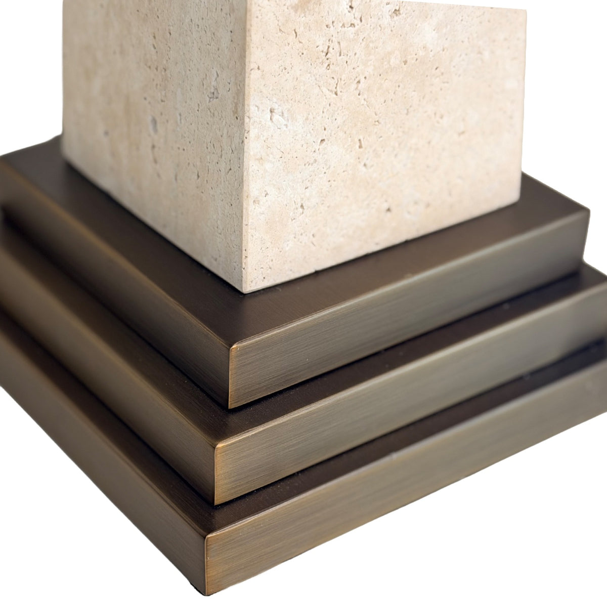 Darius Sculpture in Travertine - Small Keiichi