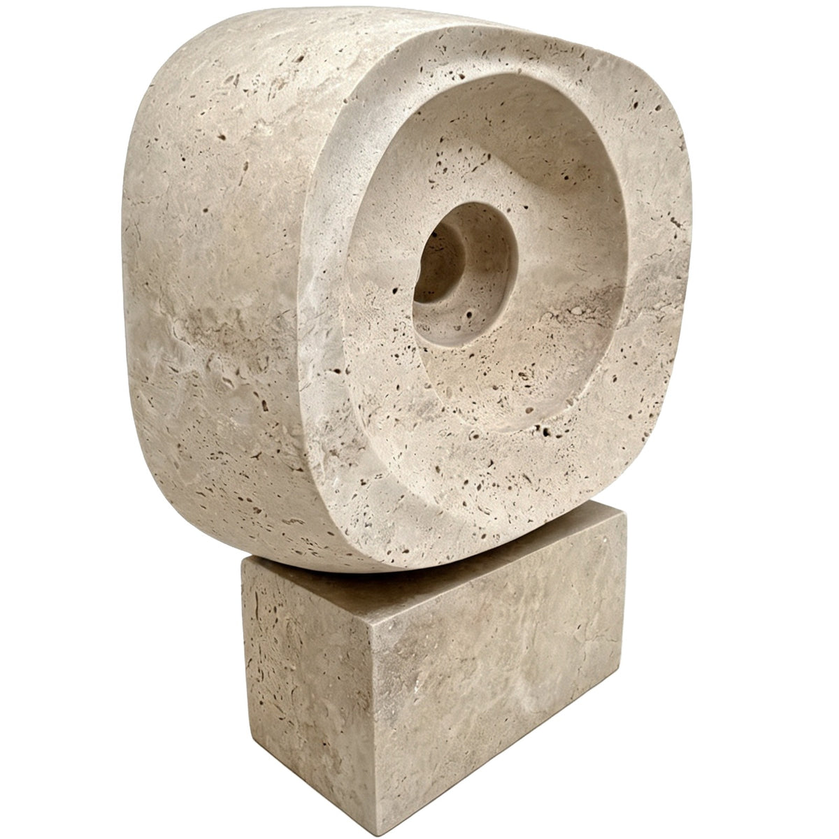 Atticus Sculpture in Travertine Keiichi