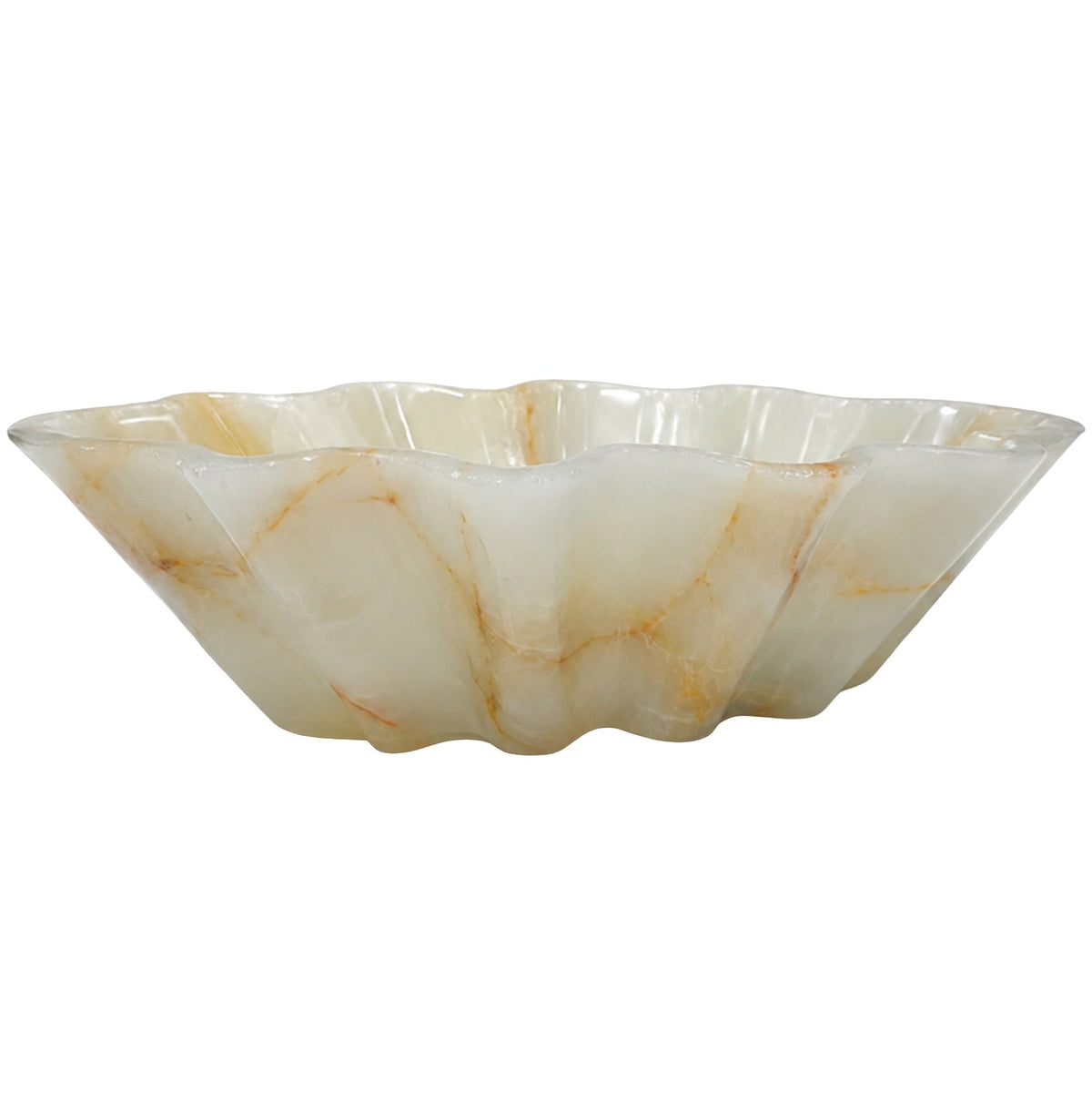Maris Decorative Bowl in White Jade Marble Keiichi