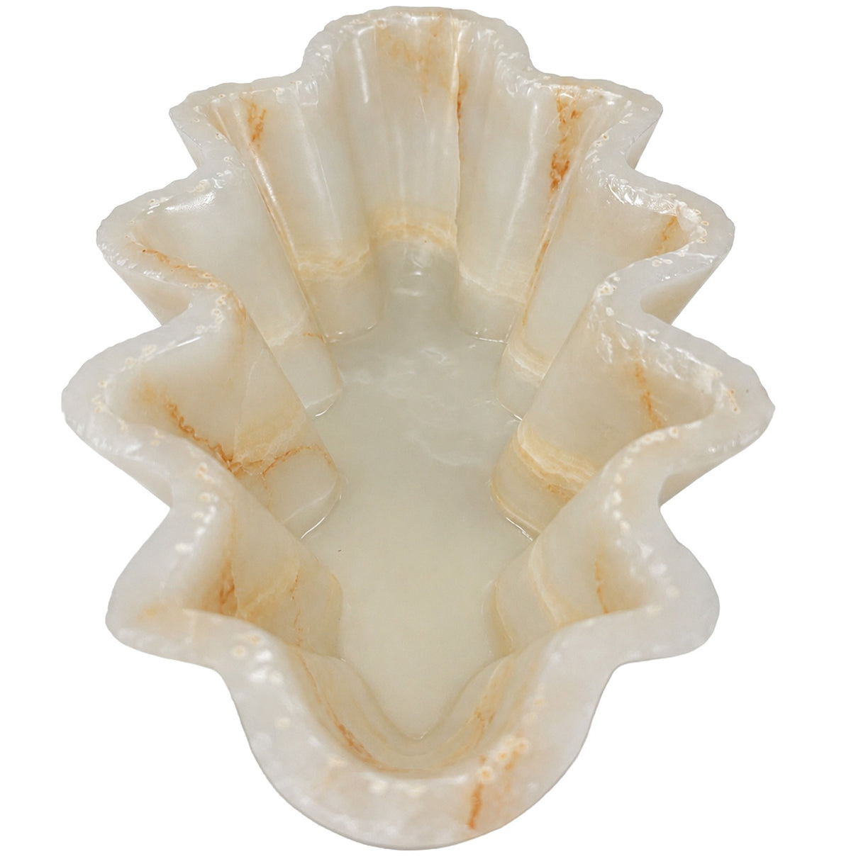Maris Decorative Bowl in White Jade Marble Keiichi