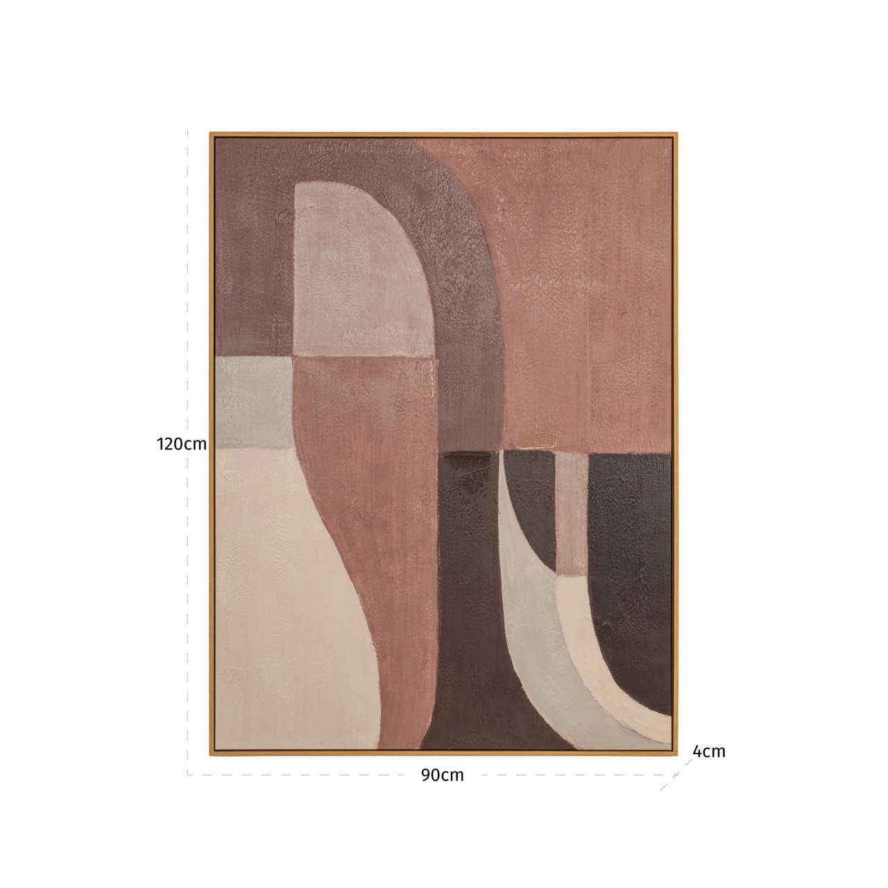 Tatu Brown Wall Art - Left by Richmond Interiors