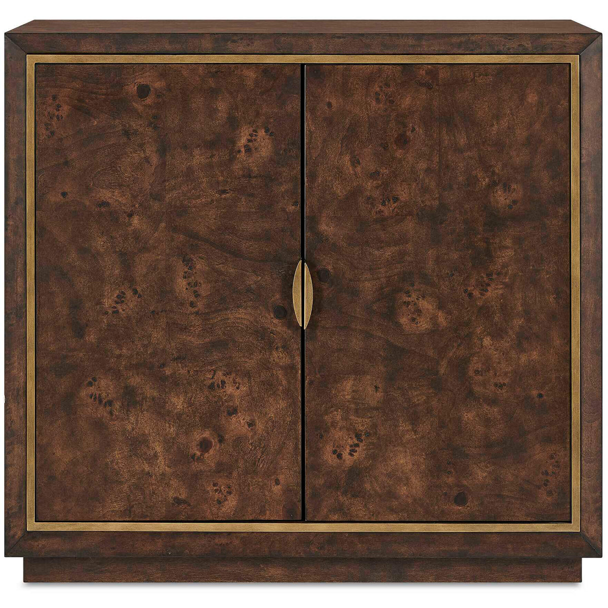 Flores Burl Wood 2 Door Cabinet Uttermost