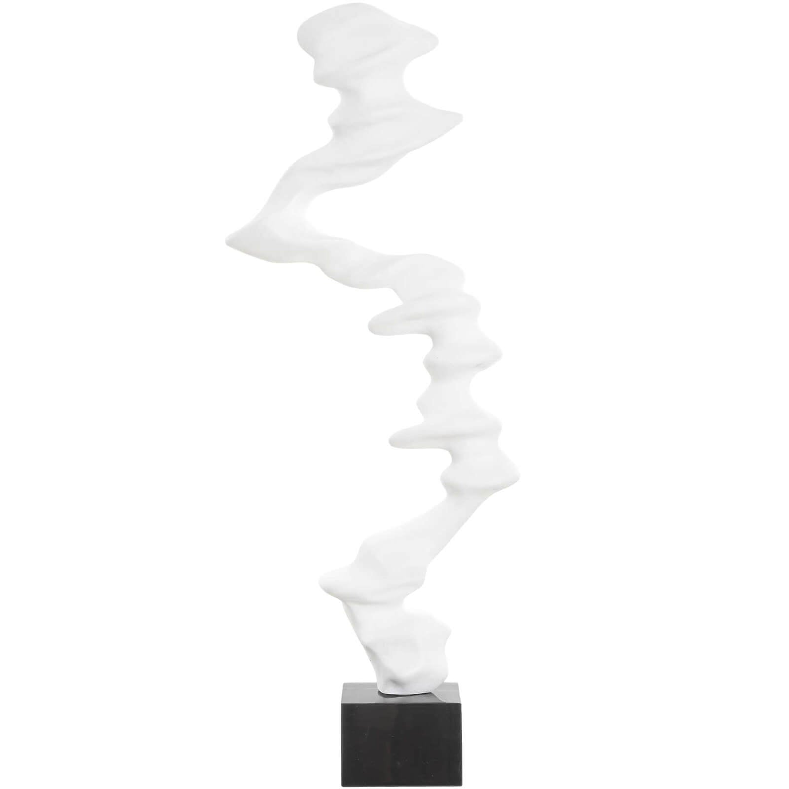 Flux Indoor-Outdoor White Sculpture by Uttermost