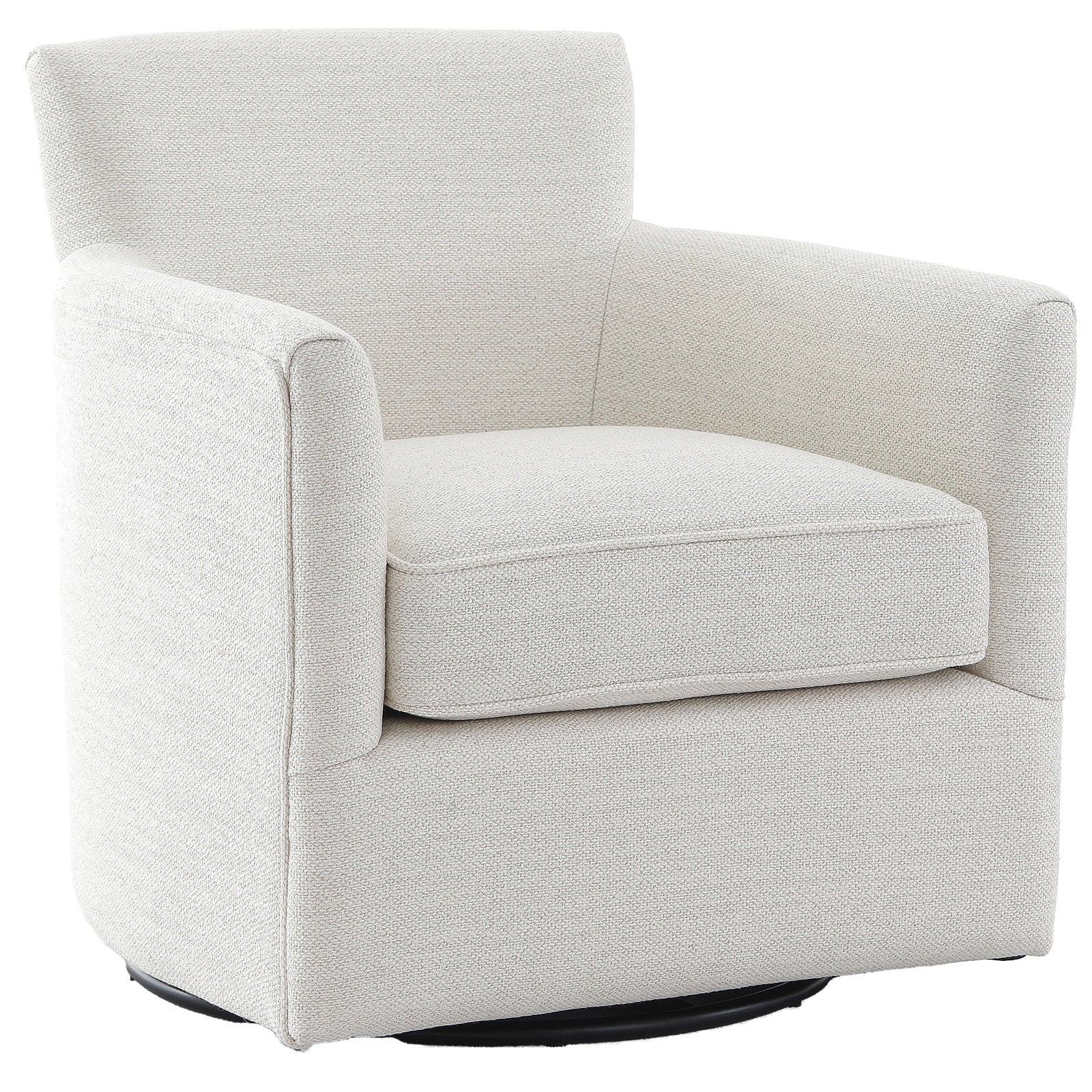 Paxford Swivel Chair in Off-White by Keiichi