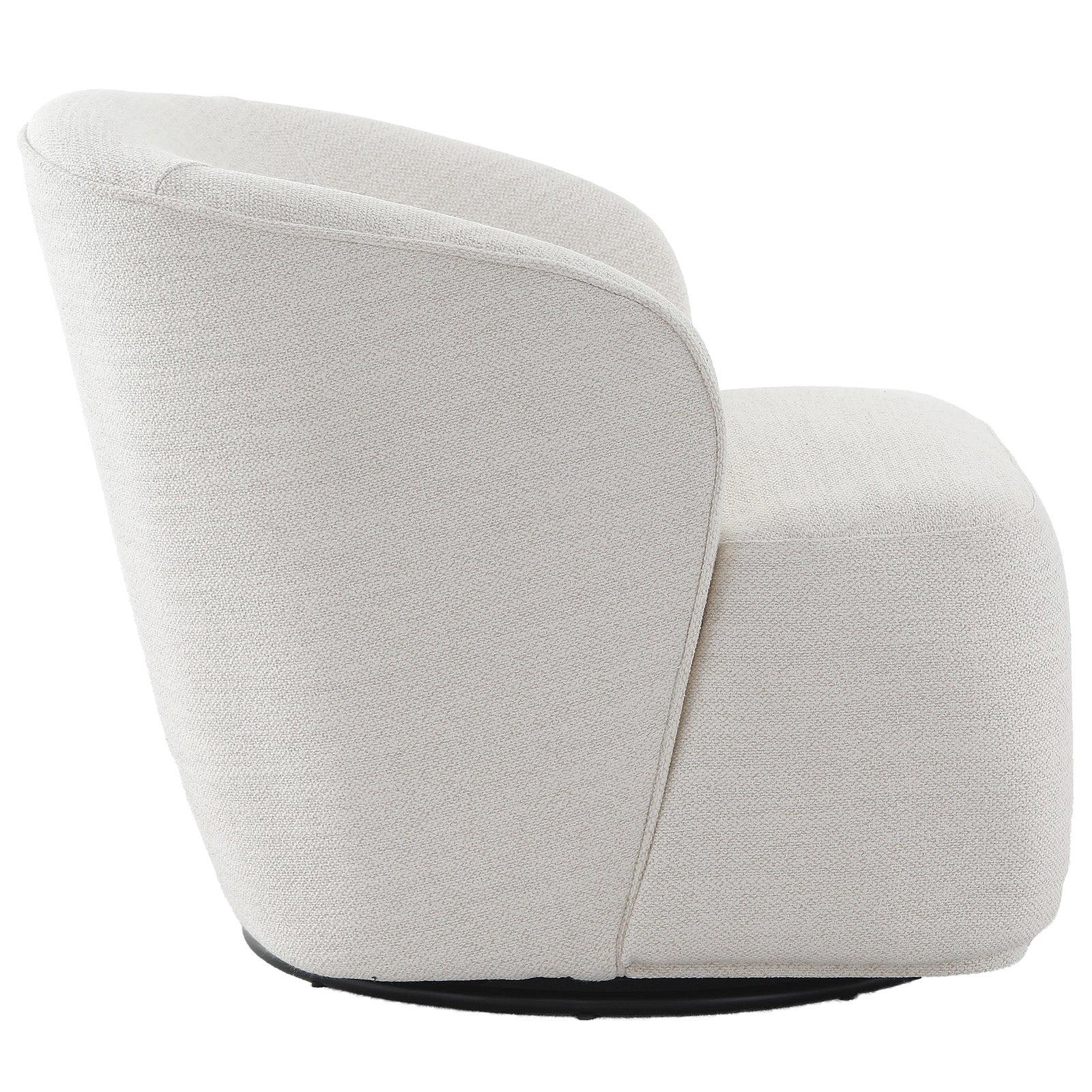 Stow Swivel Chair in Off-White by Keiichi