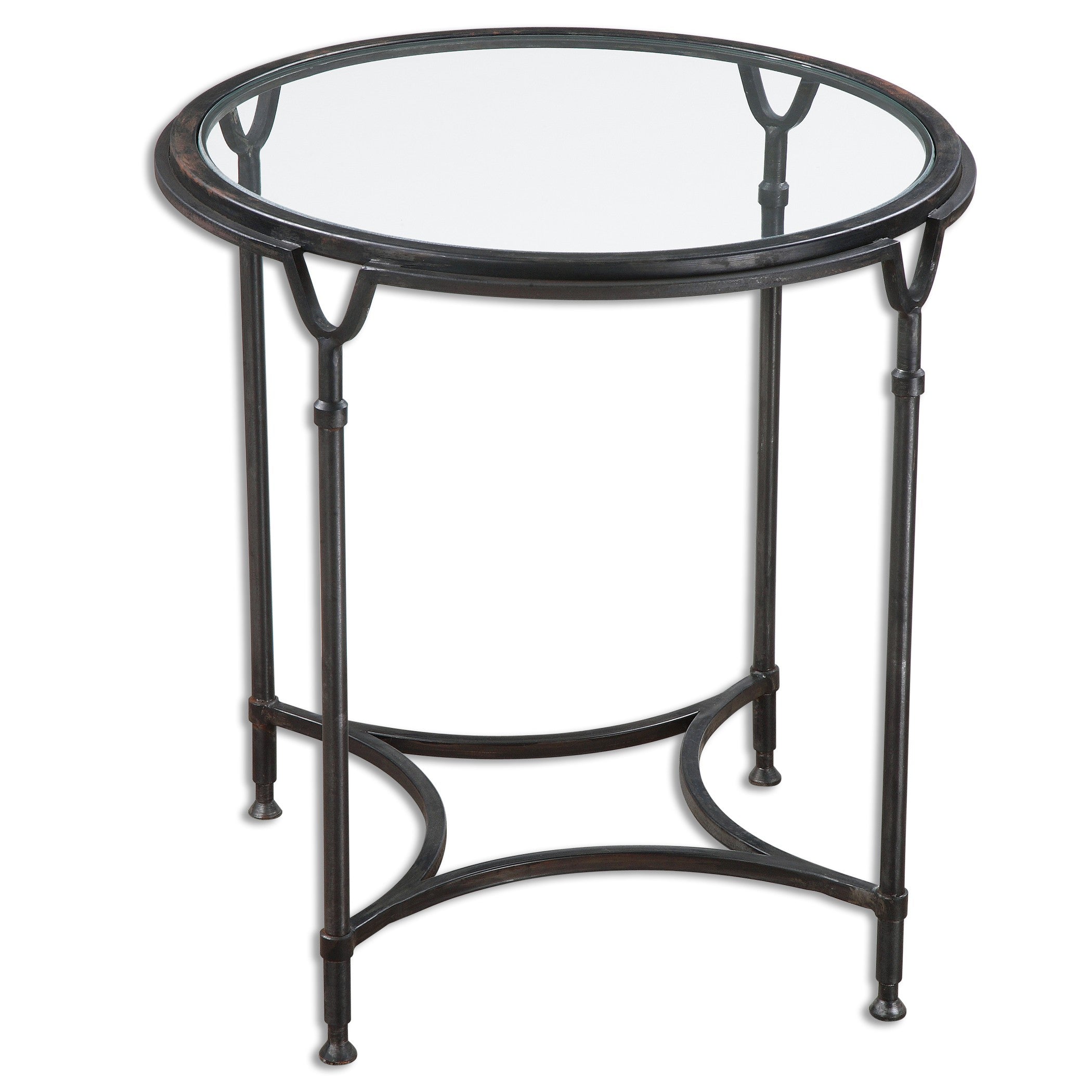 Samson Glass Side Table by Uttermost