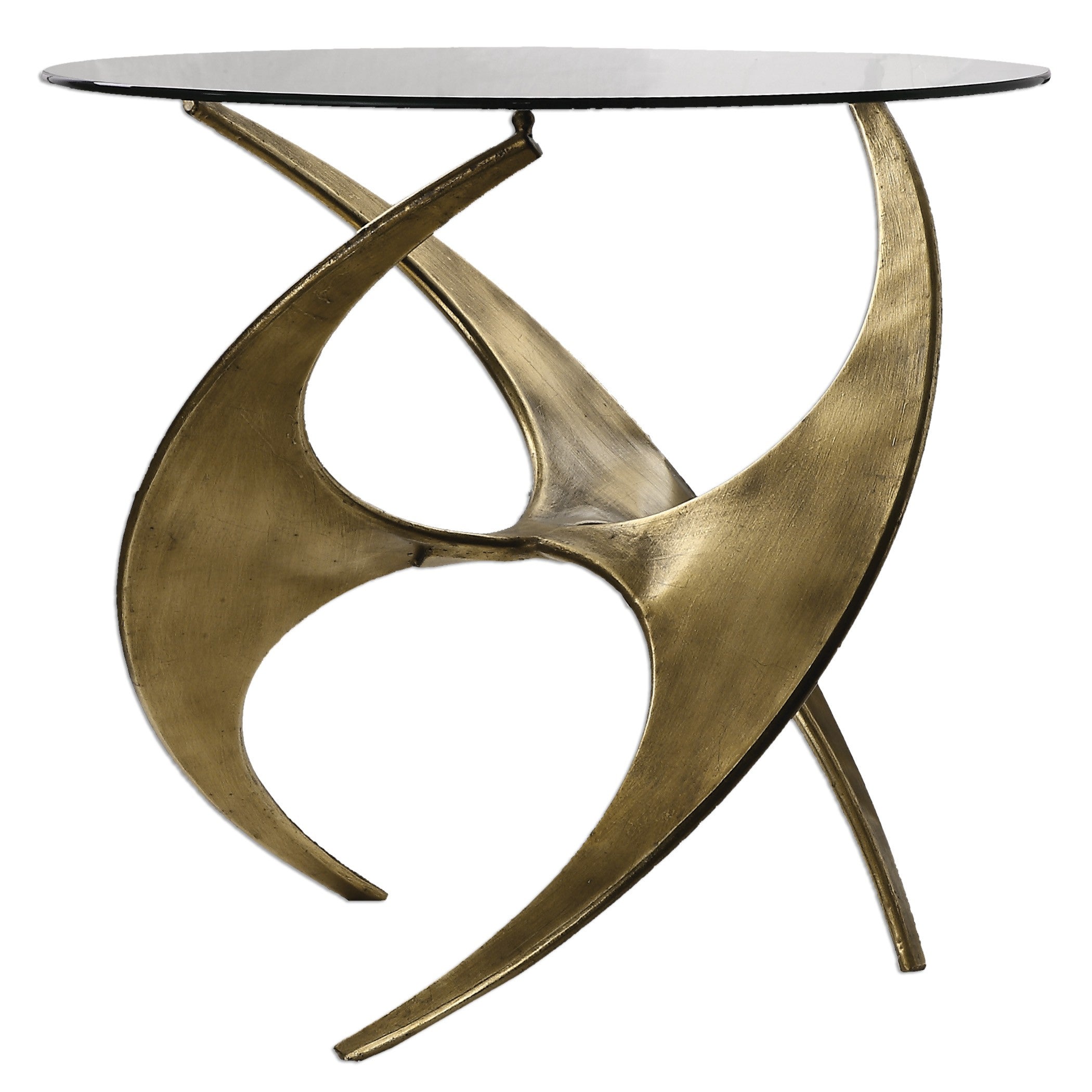 Graciano Glass Side Table by Uttermost
