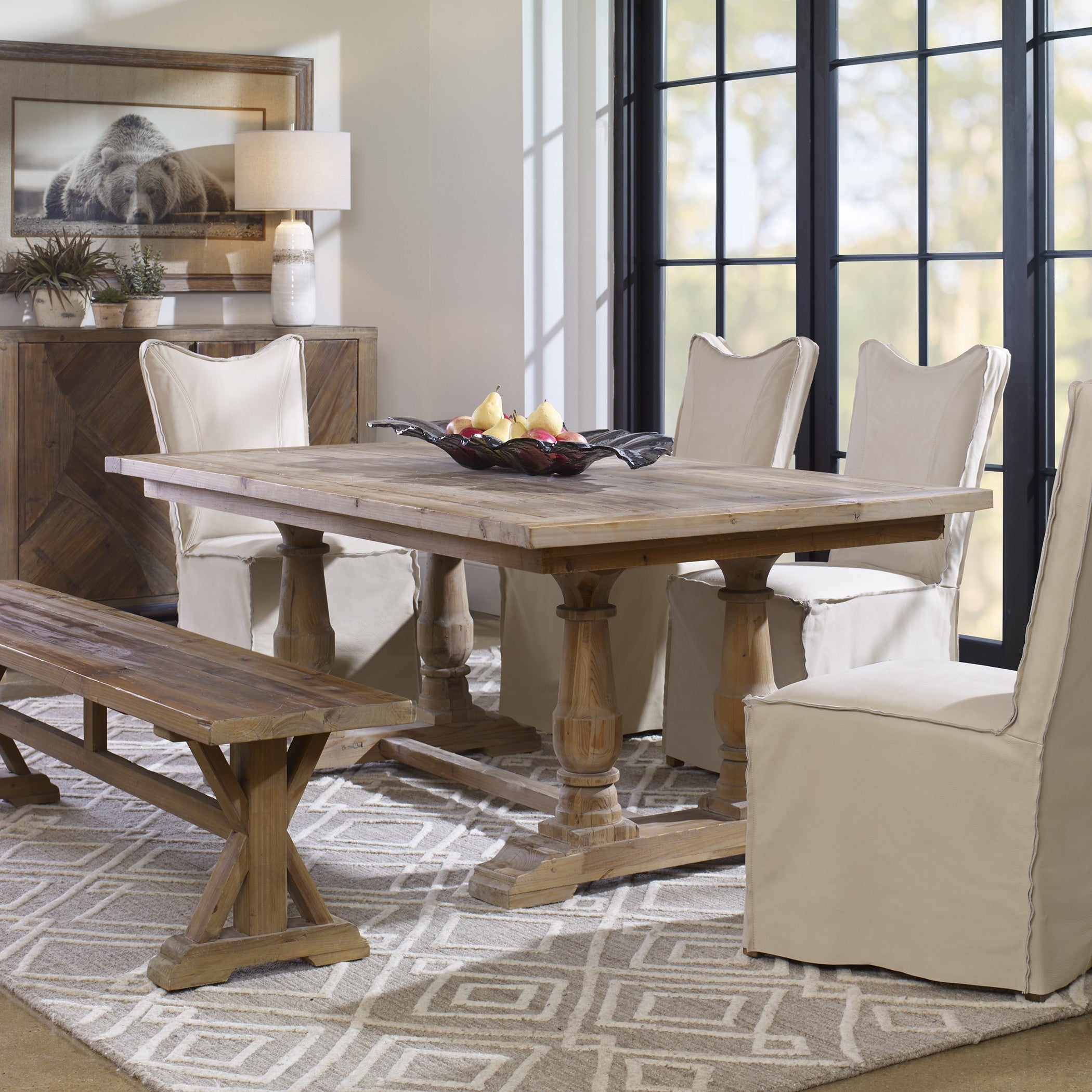 Stratford Salvaged Wood Dining Table by Uttermost