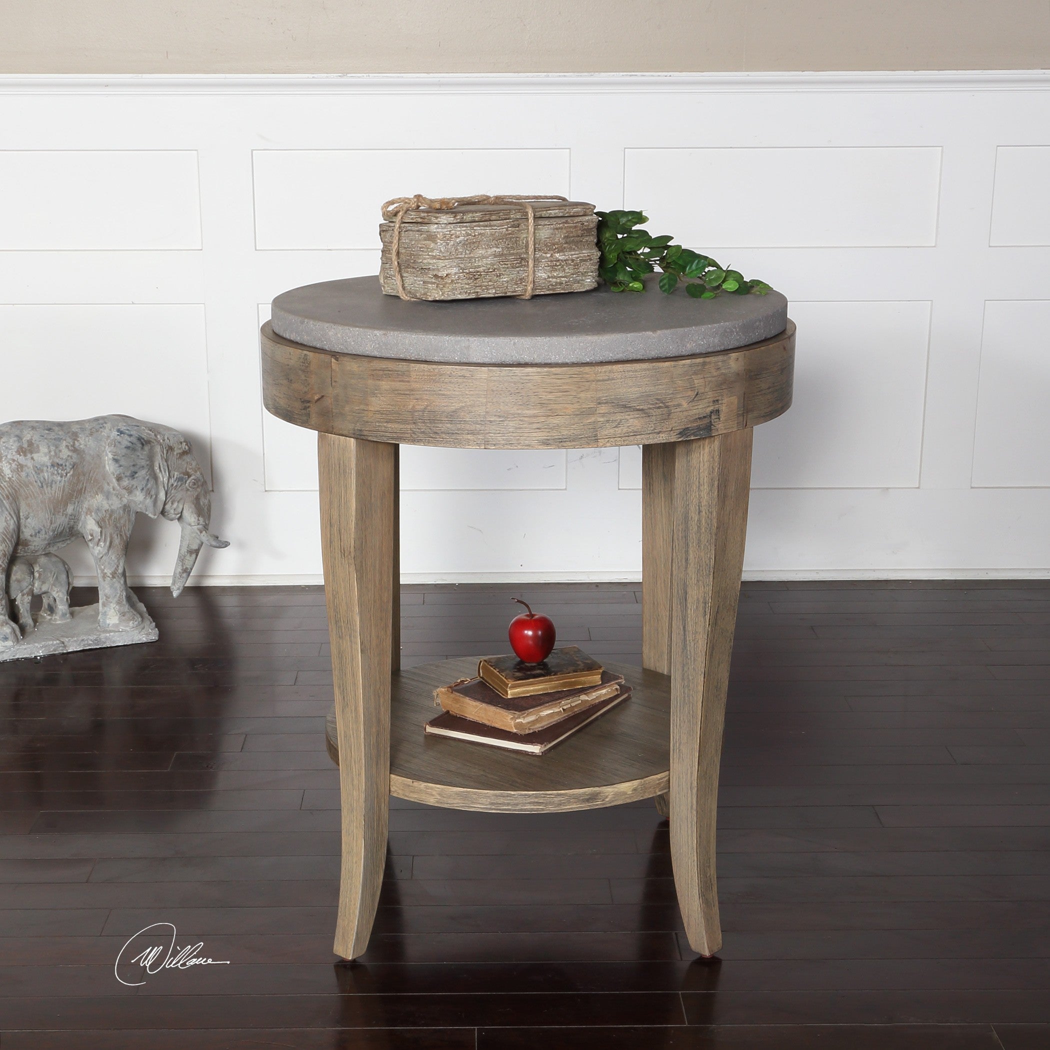 Deka Round Side Table by Uttermost