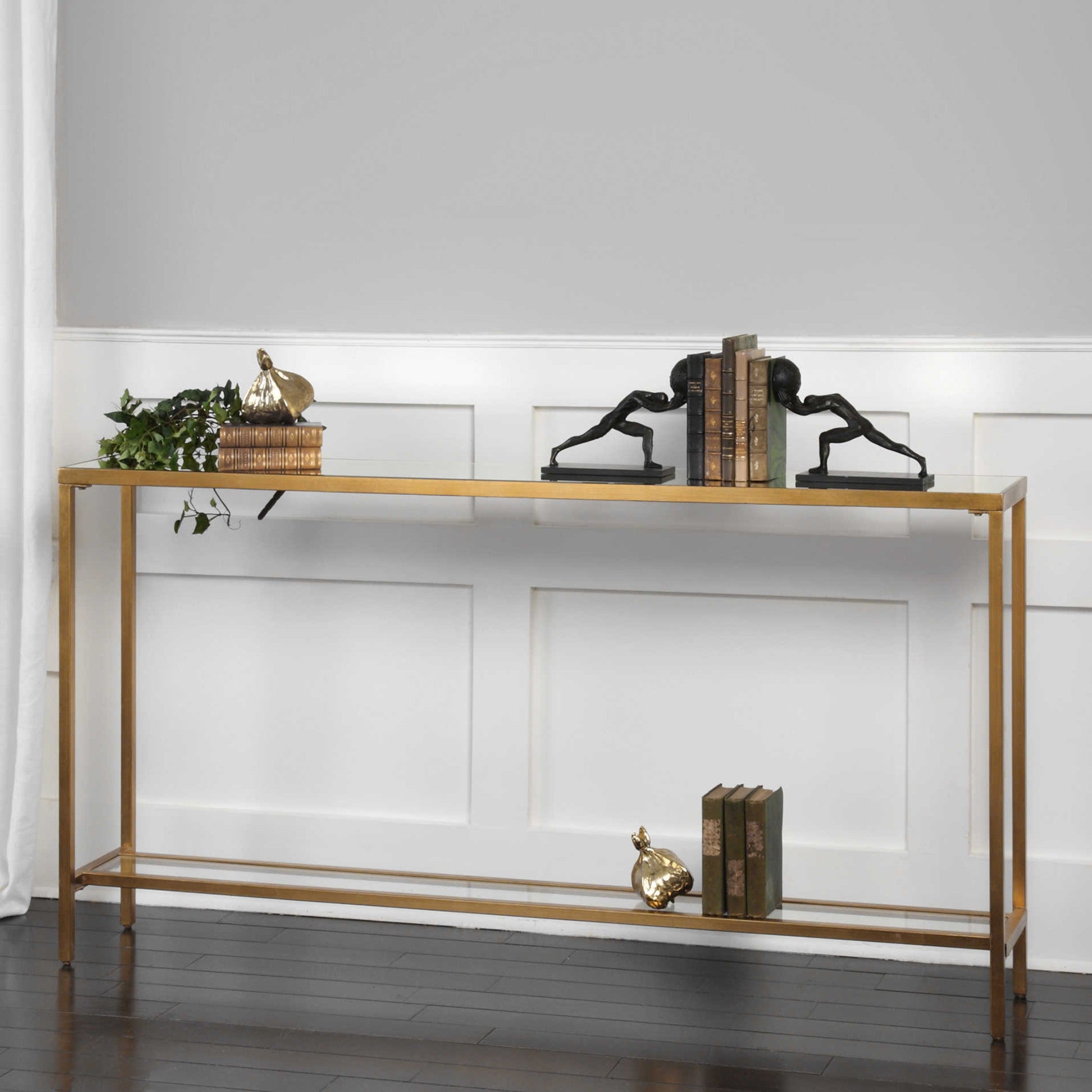 Hayley Gold Console Table by Uttermost