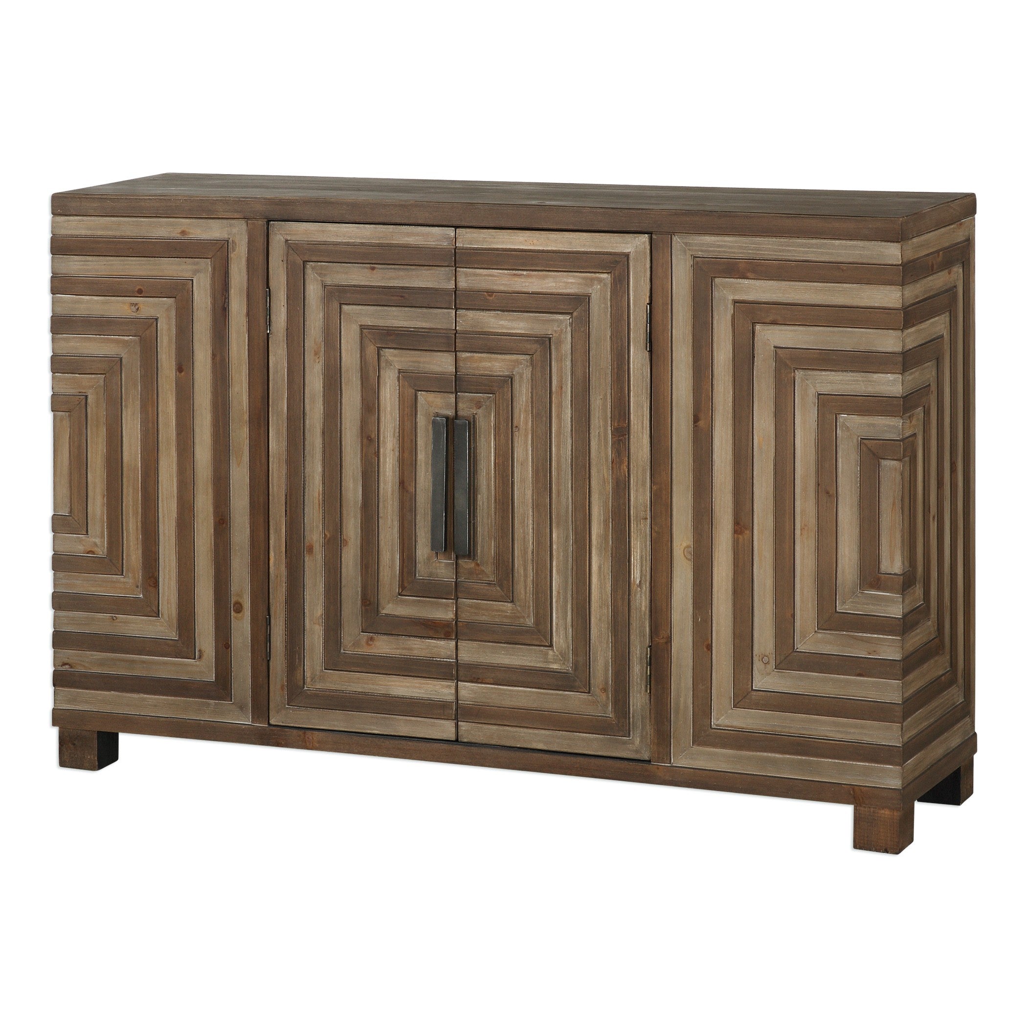 Layton Geometric Console Cabinet by Uttermost