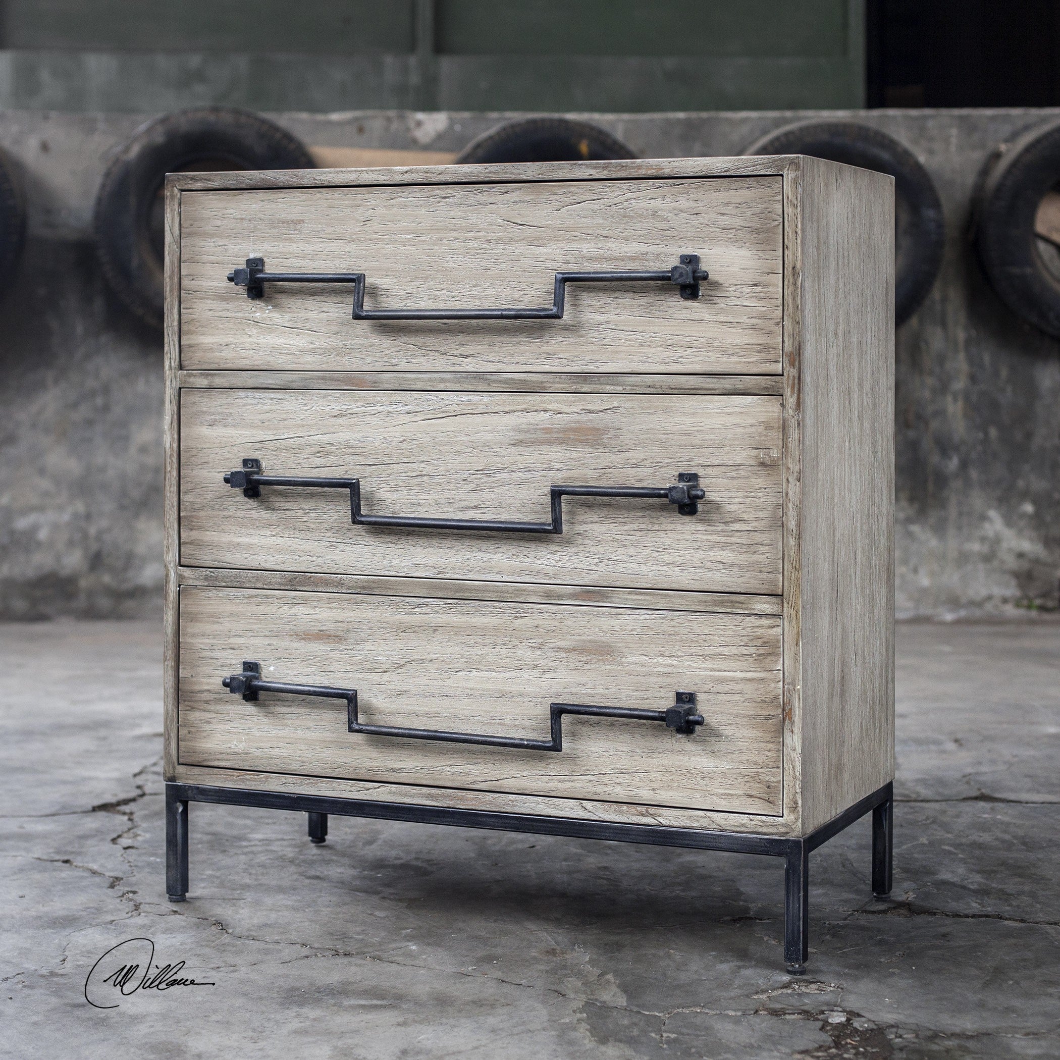 Jory Aged Ivory Accent Chest by Uttermost