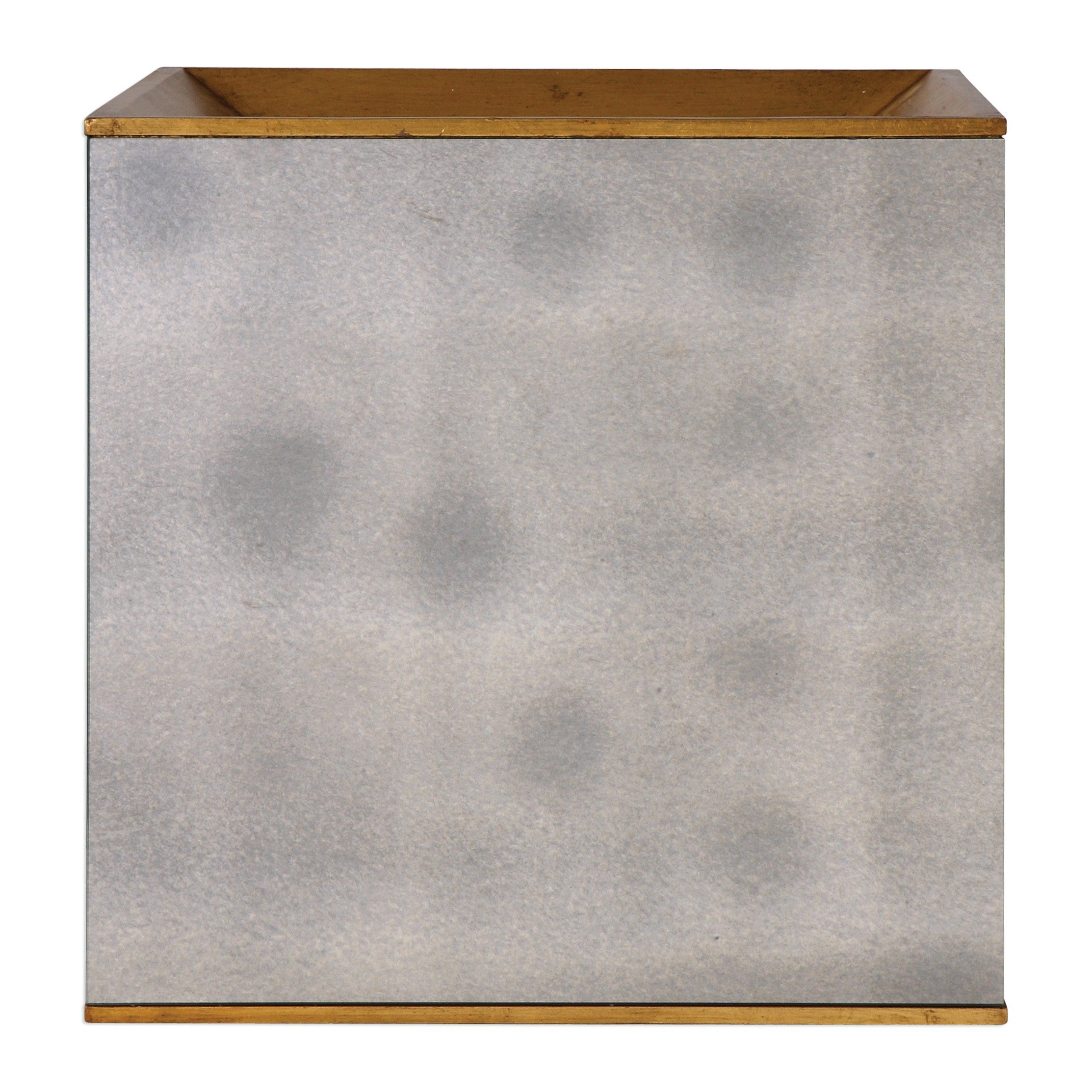 Flair Gold Cube Table by Uttermost
