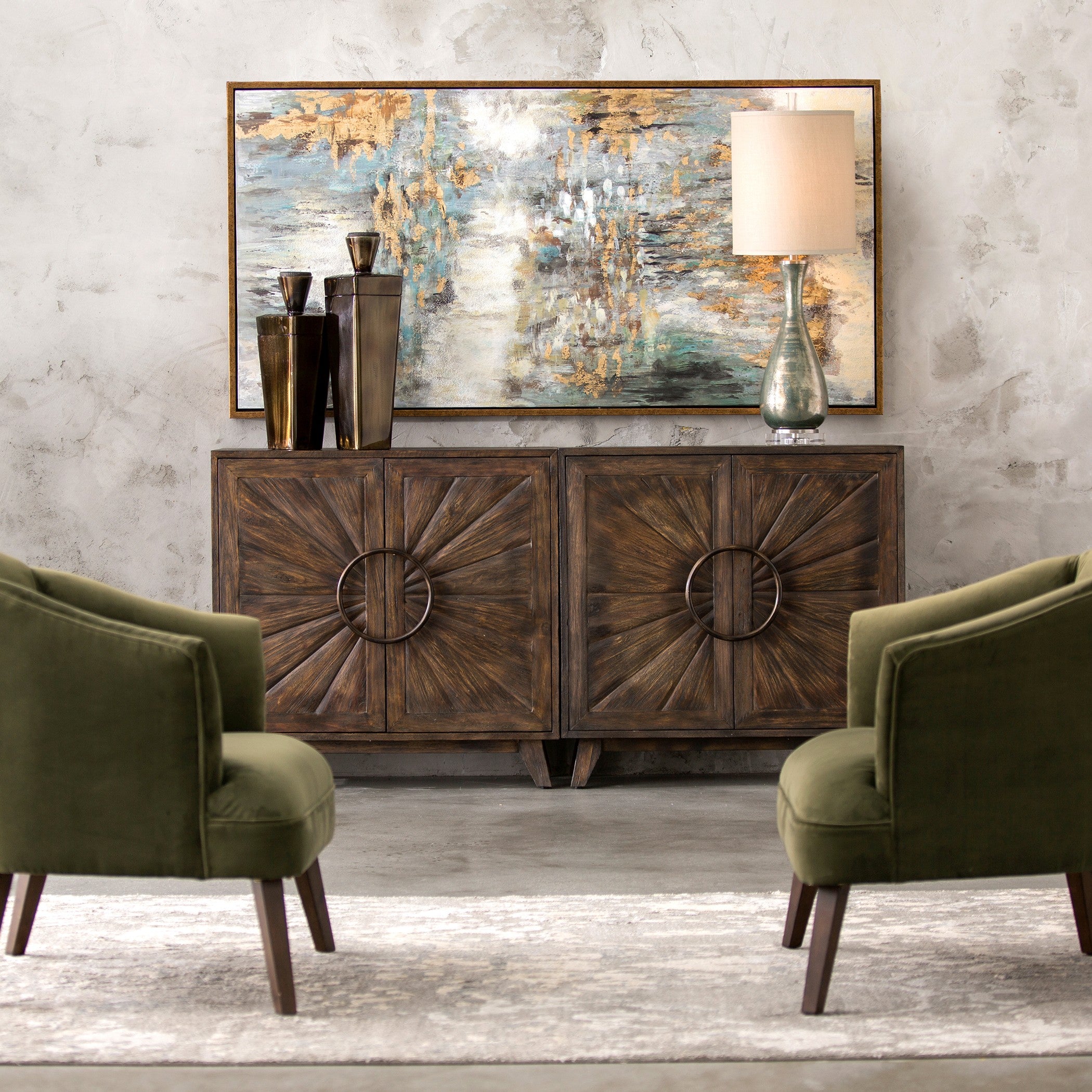 Kohana Black Console Cabinet by Uttermost