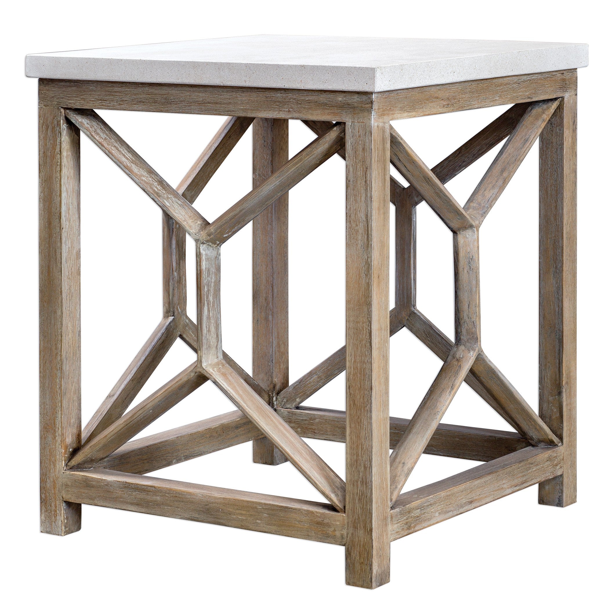 Catali Stone End Table by Uttermost