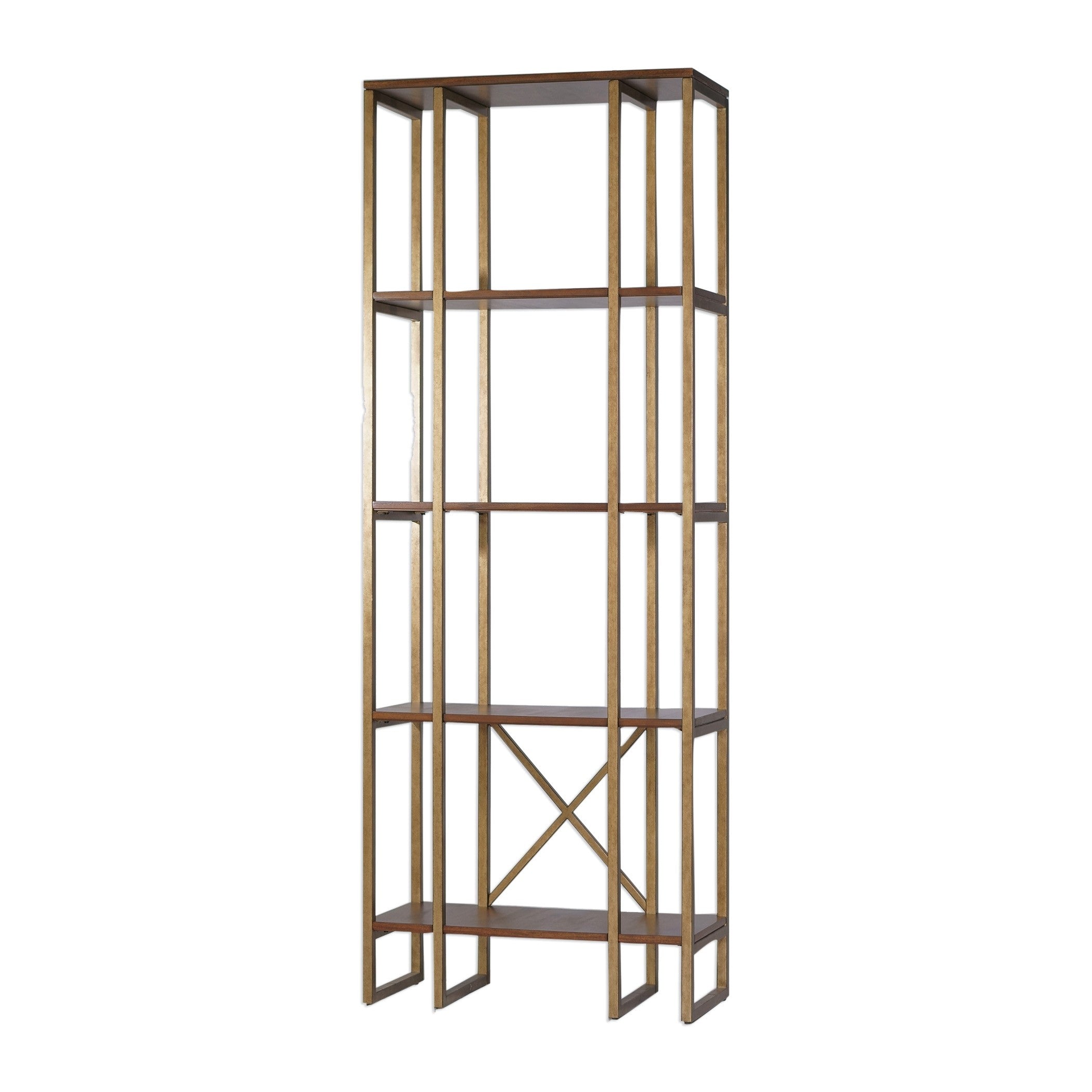 Karishma Antique Gold Etagere by Uttermost