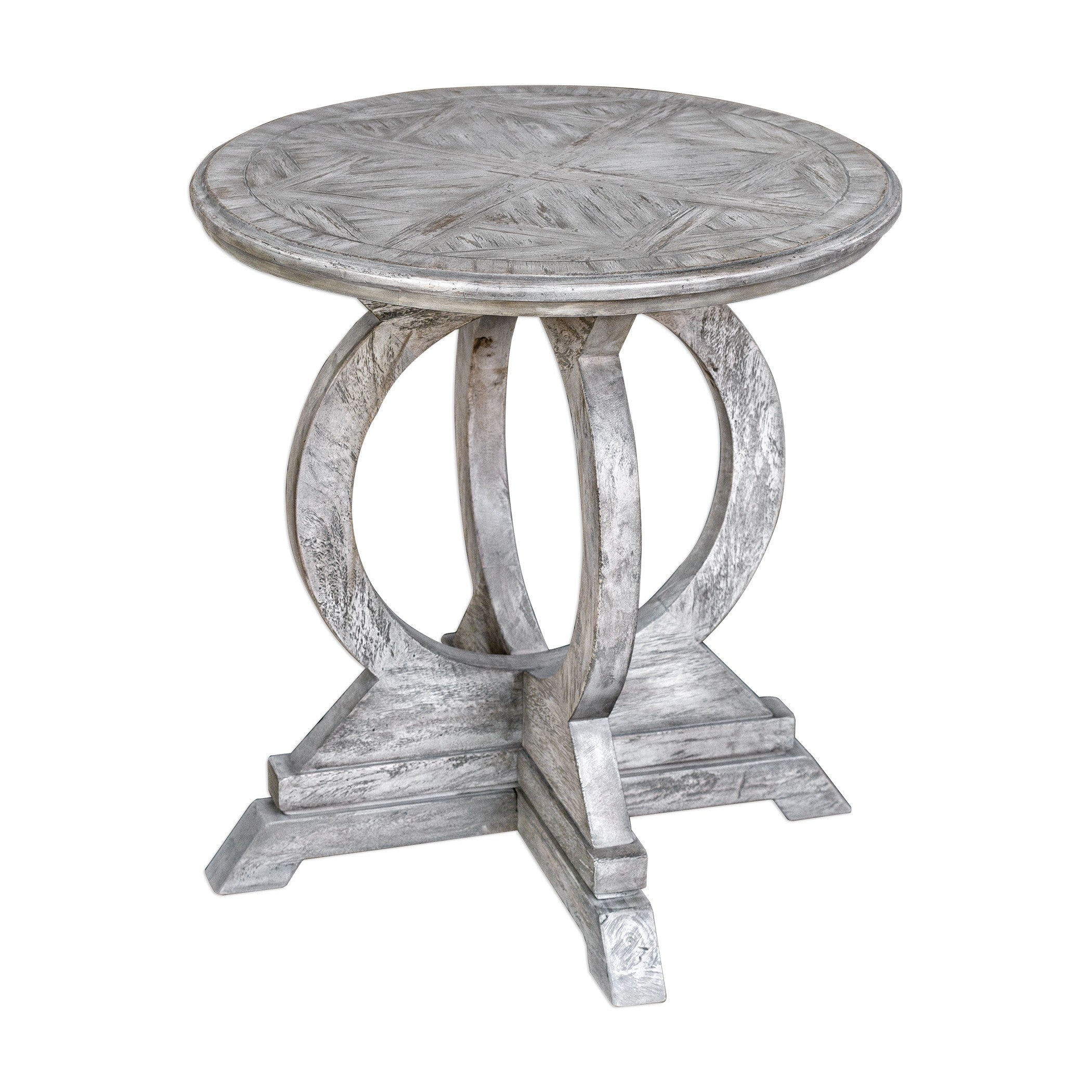 Maiva White Side Table by Uttermost