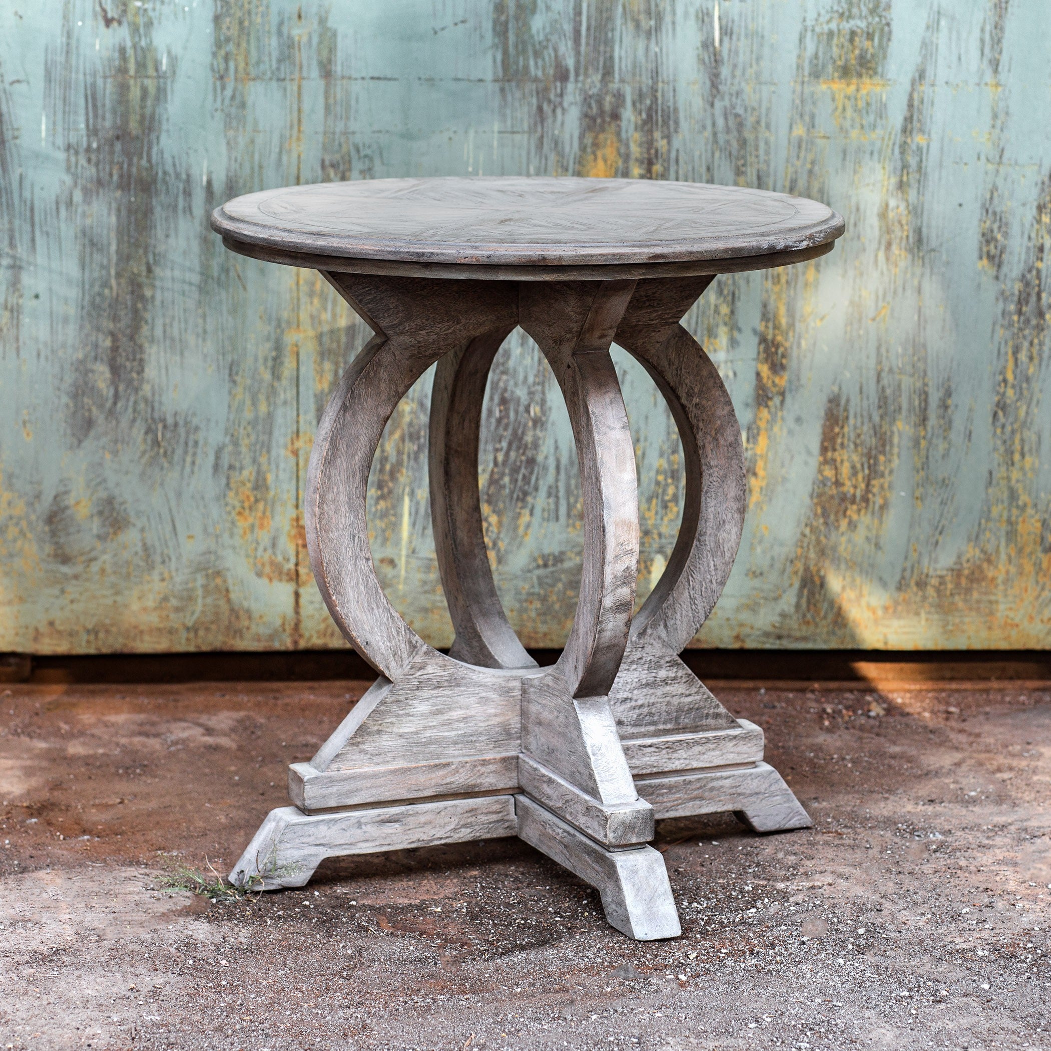 Maiva White Side Table by Uttermost