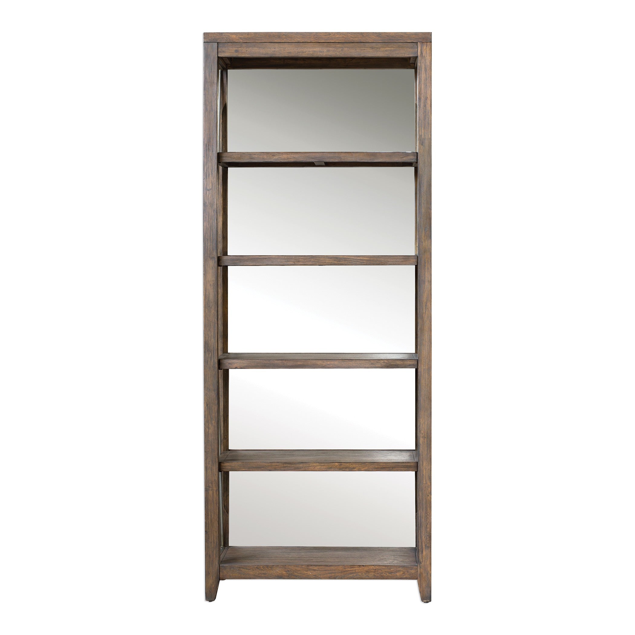 Delancey Weathered Oak Etagere by Uttermost
