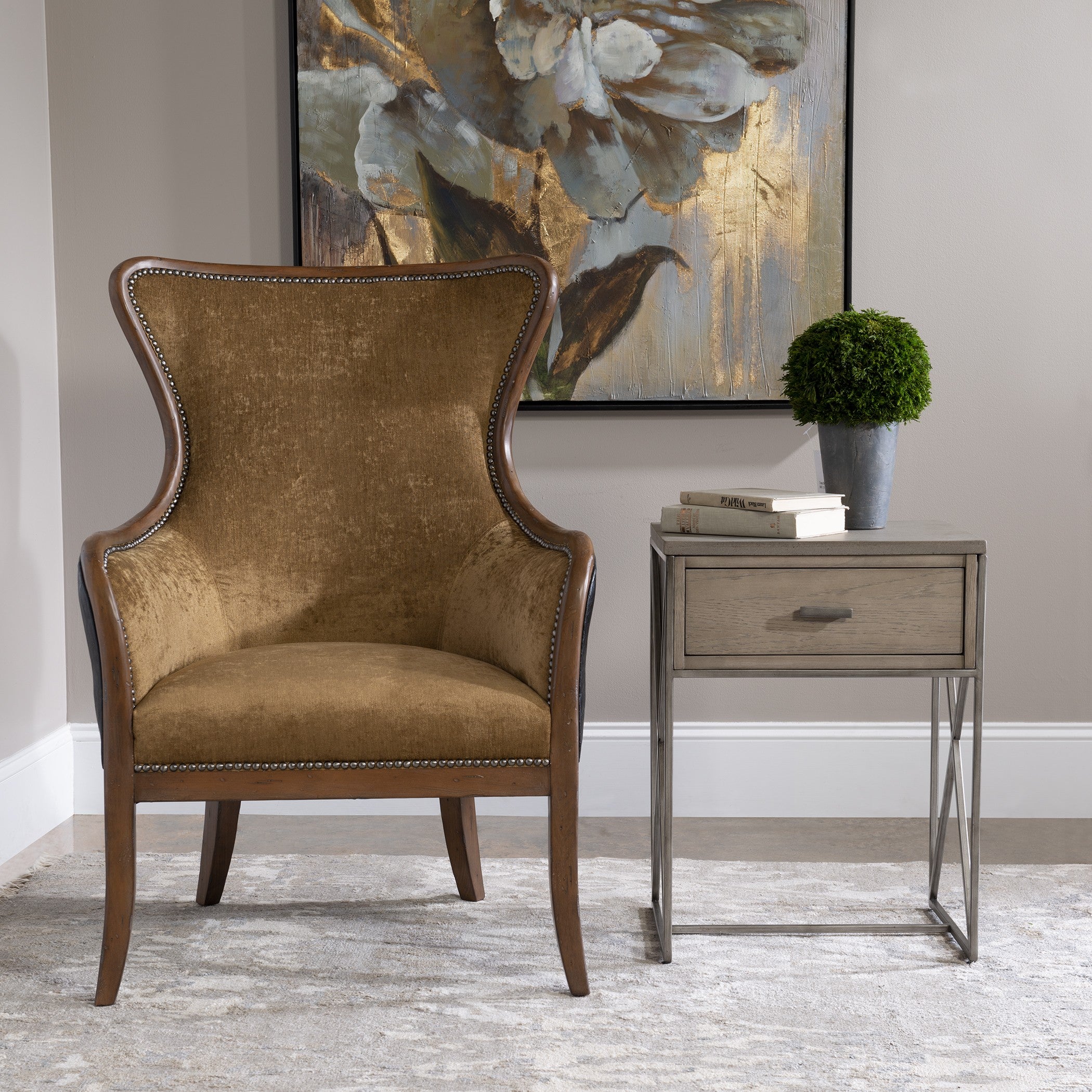Cartwright Gray Side Table by Uttermost