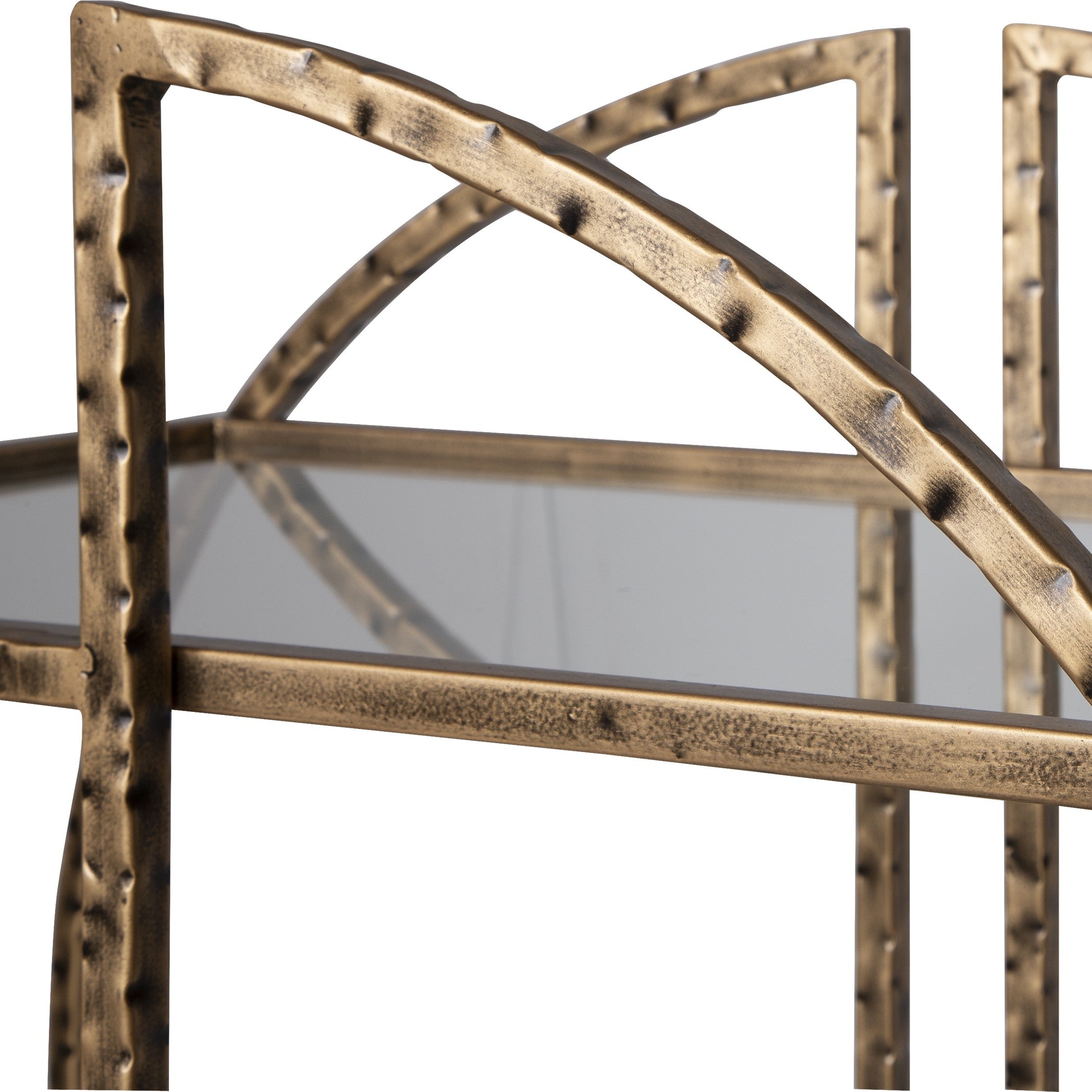 Zelina Gold Bar Cart by Uttermost