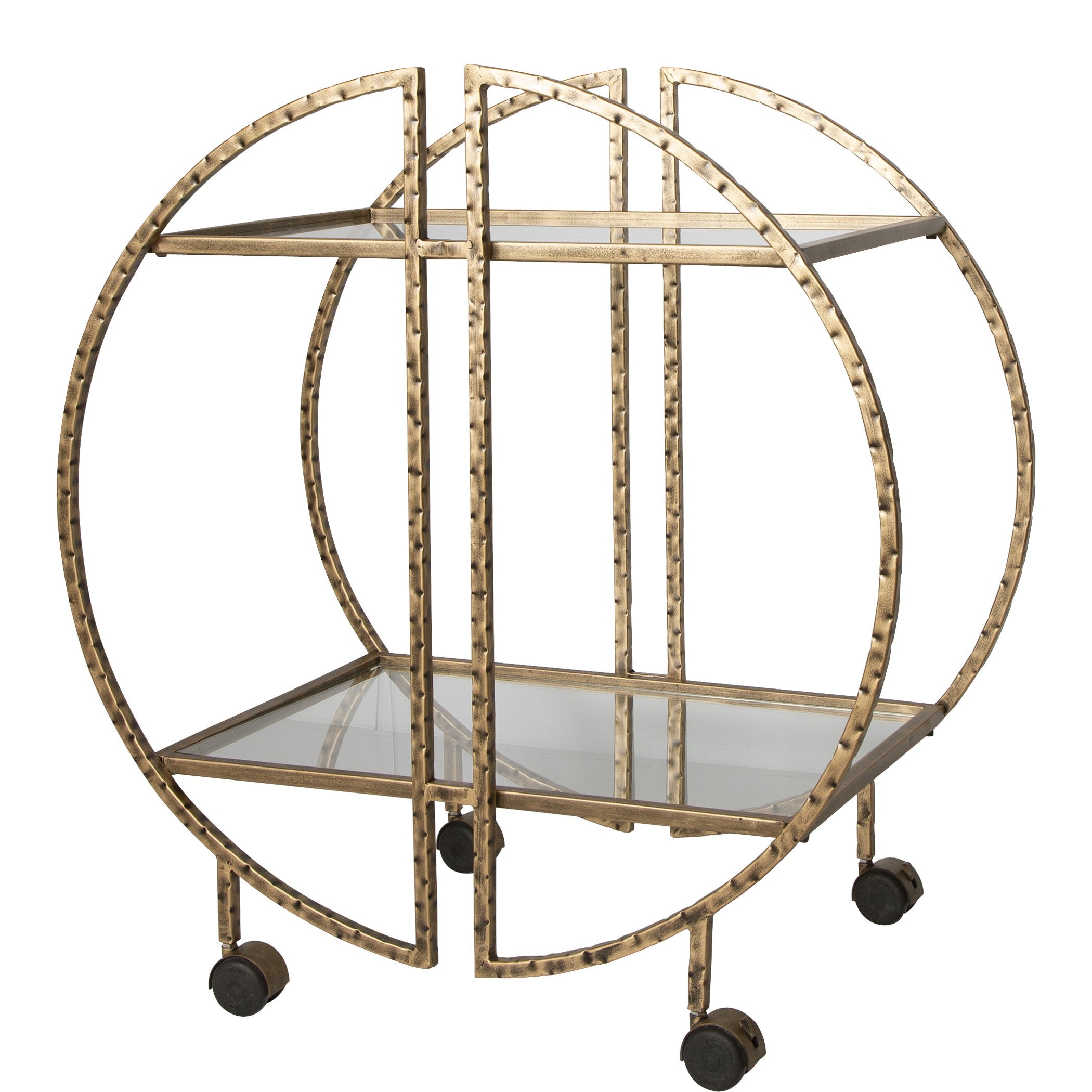 Zelina Gold Bar Cart by Uttermost