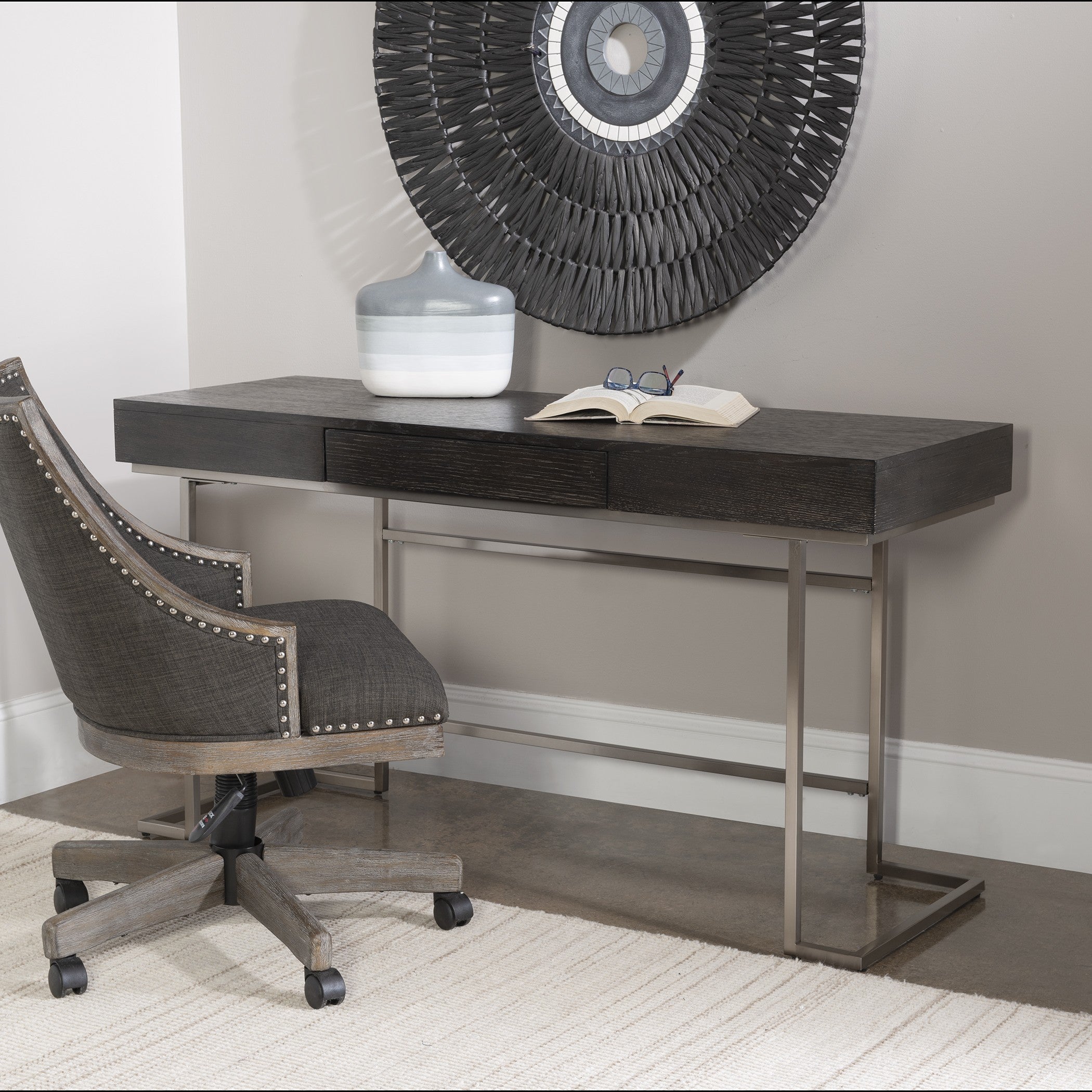 Claude Modern Oak Desk by Uttermost