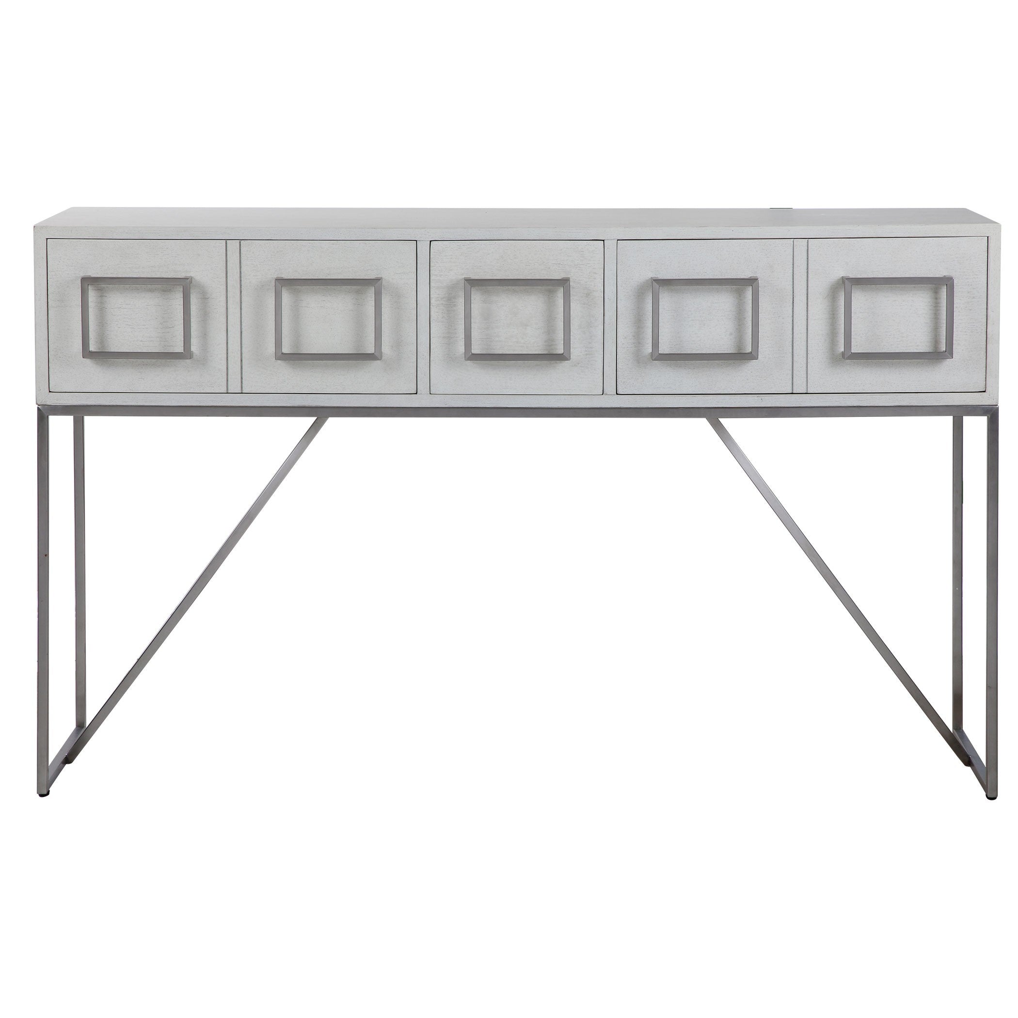 Abaya White Console Table by Uttermost