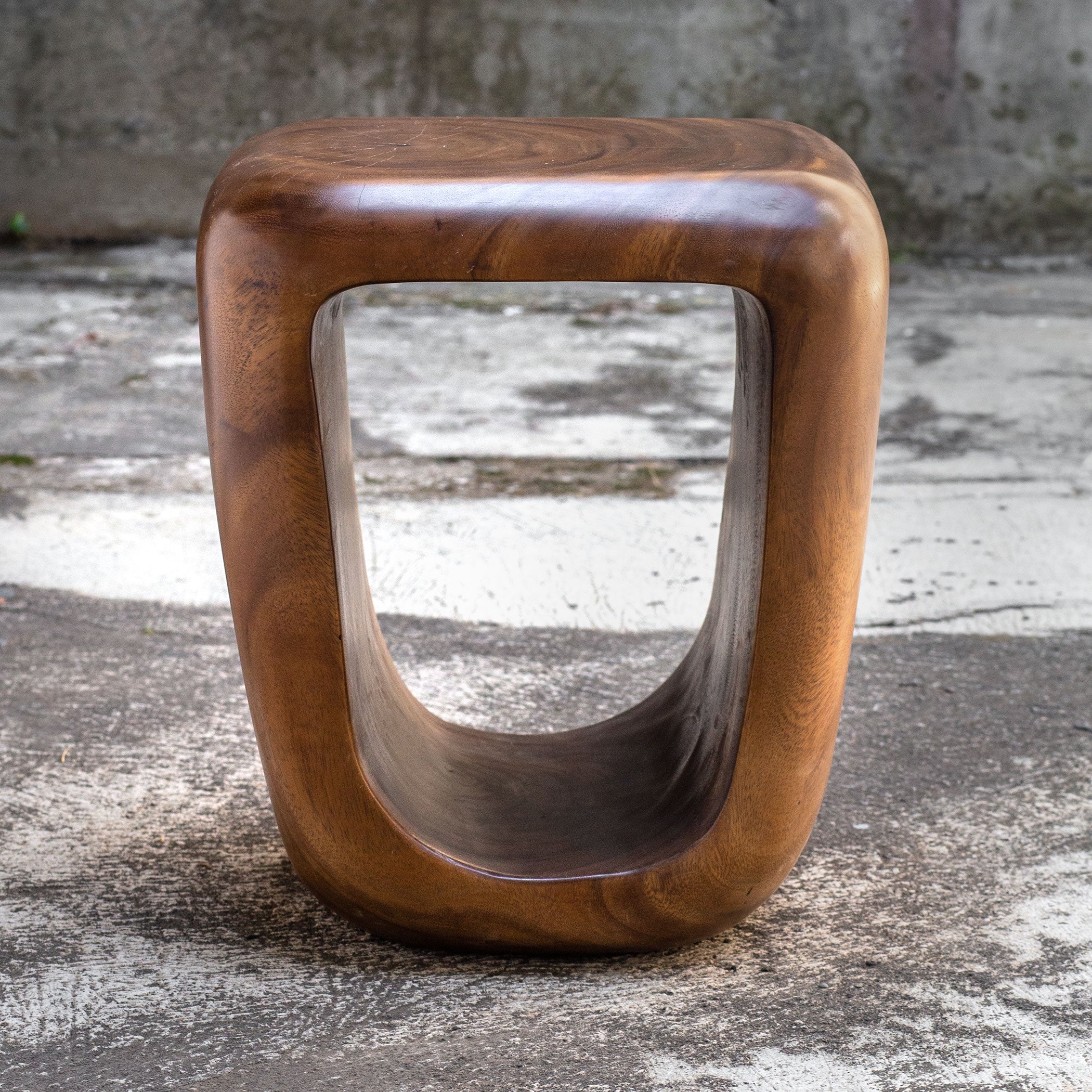 Loophole Wooden Side Table by Uttermost
