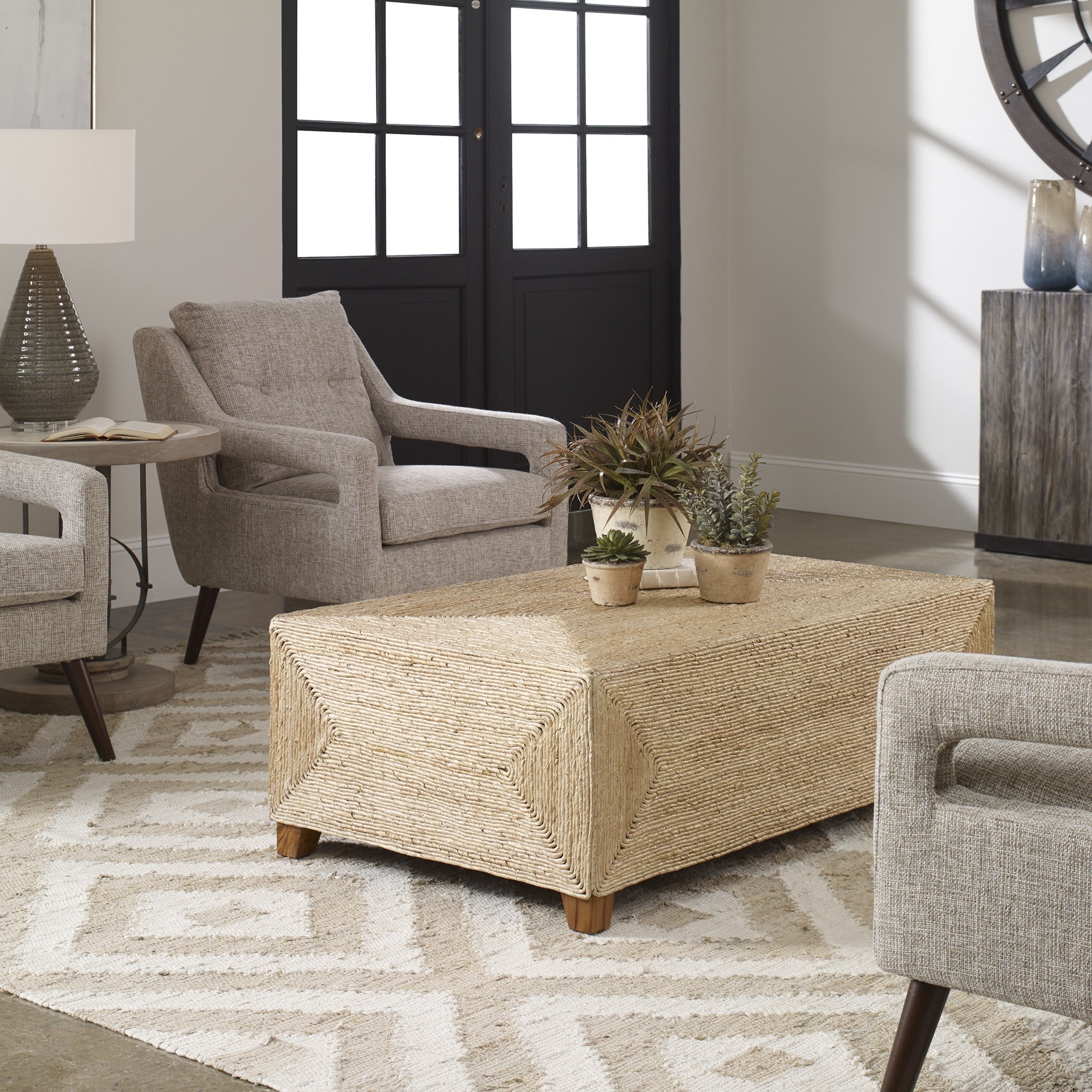 Rora Woven Coffee Table by Uttermost