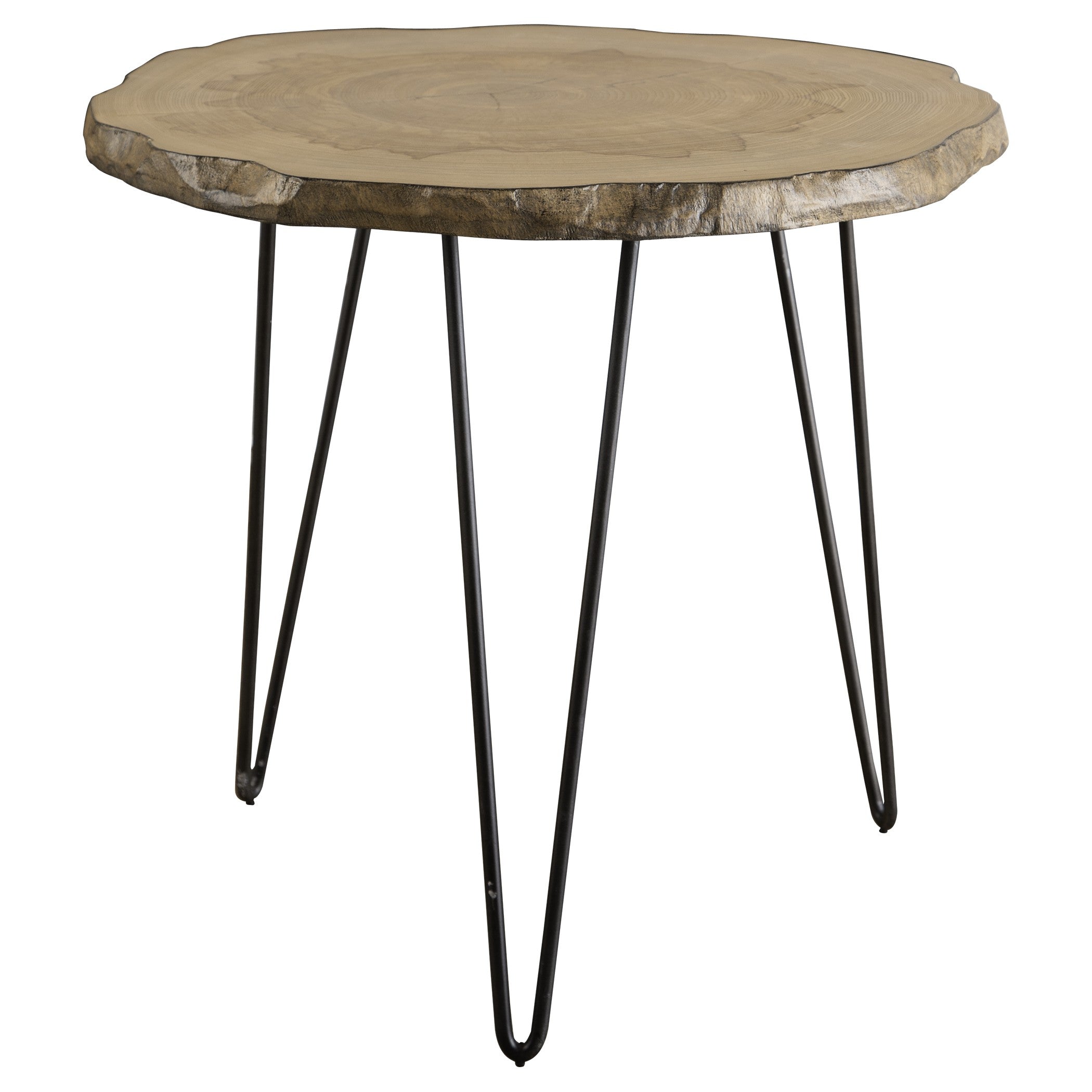 Runay Wood Slab Side Table by Uttermost