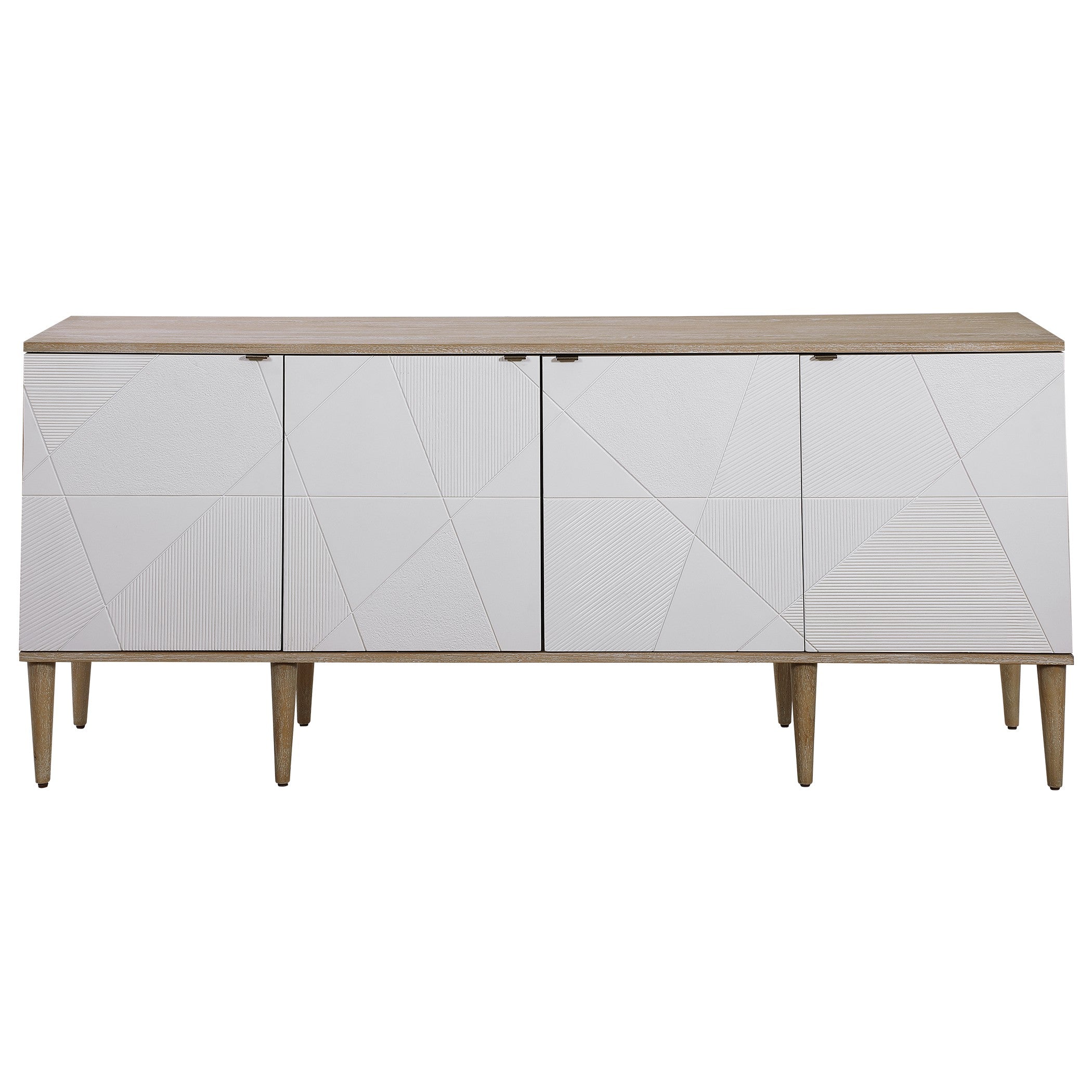 Tightrope 4 Door Modern Sideboard Cabinet by Uttermost