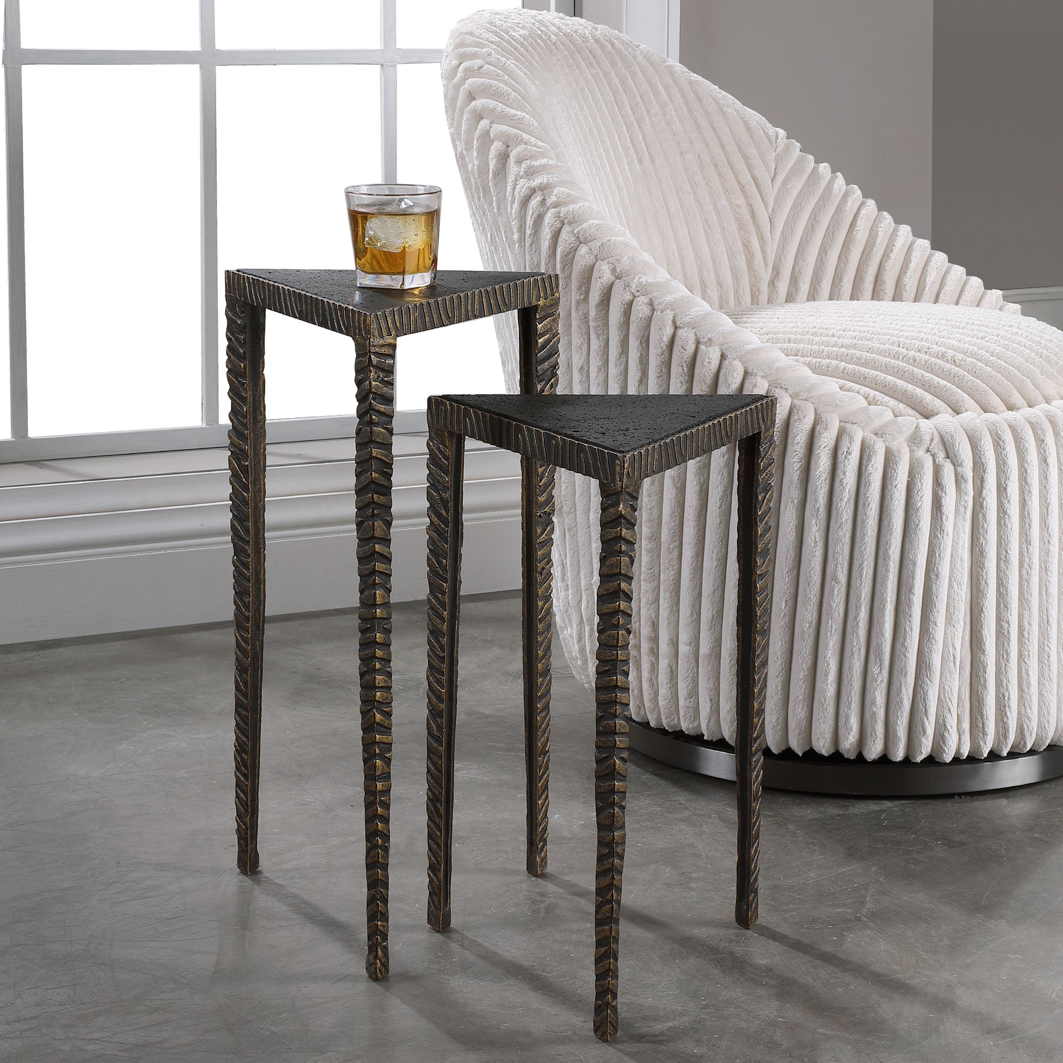 Samiria Triangular Accent Tables - Set of 2 by Uttermost