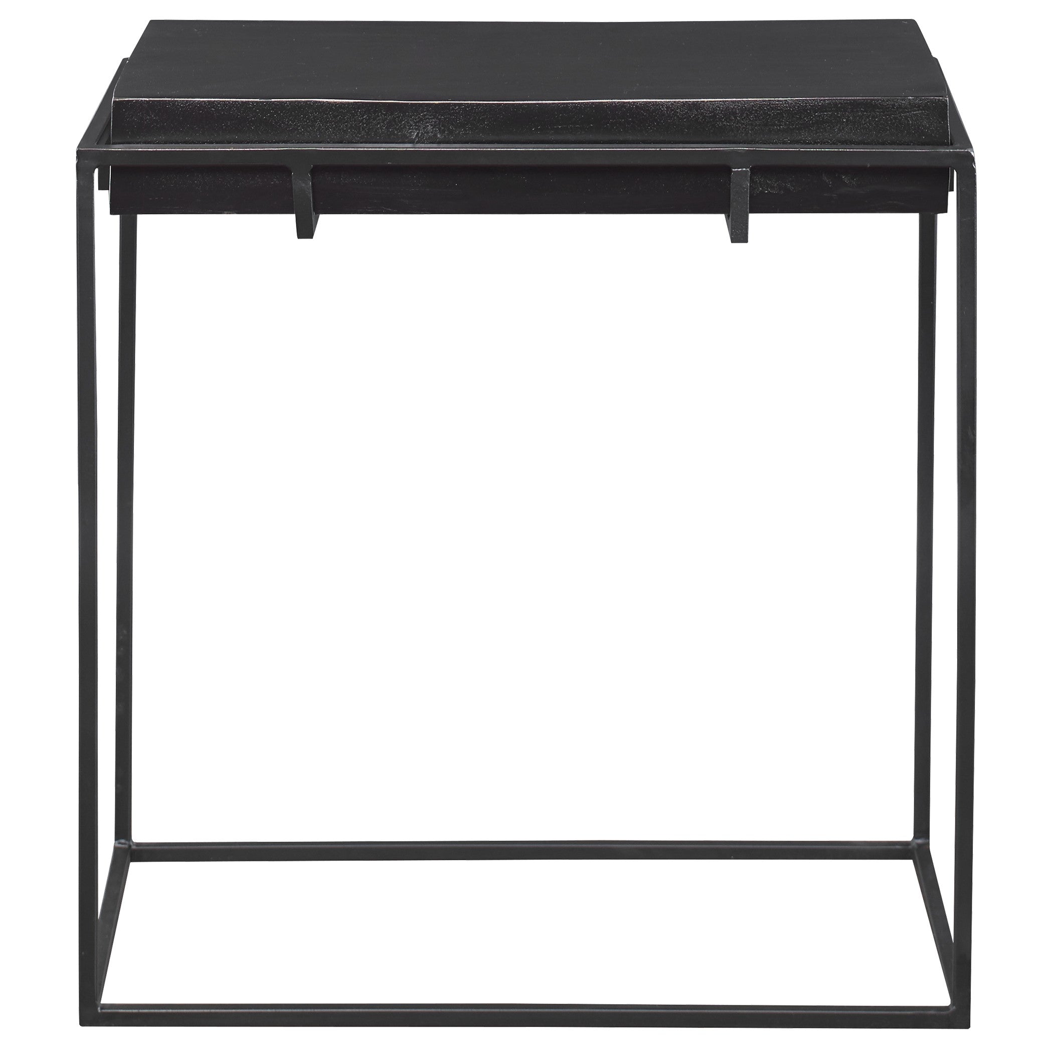 Telone Modern Black Side Table by Uttermost