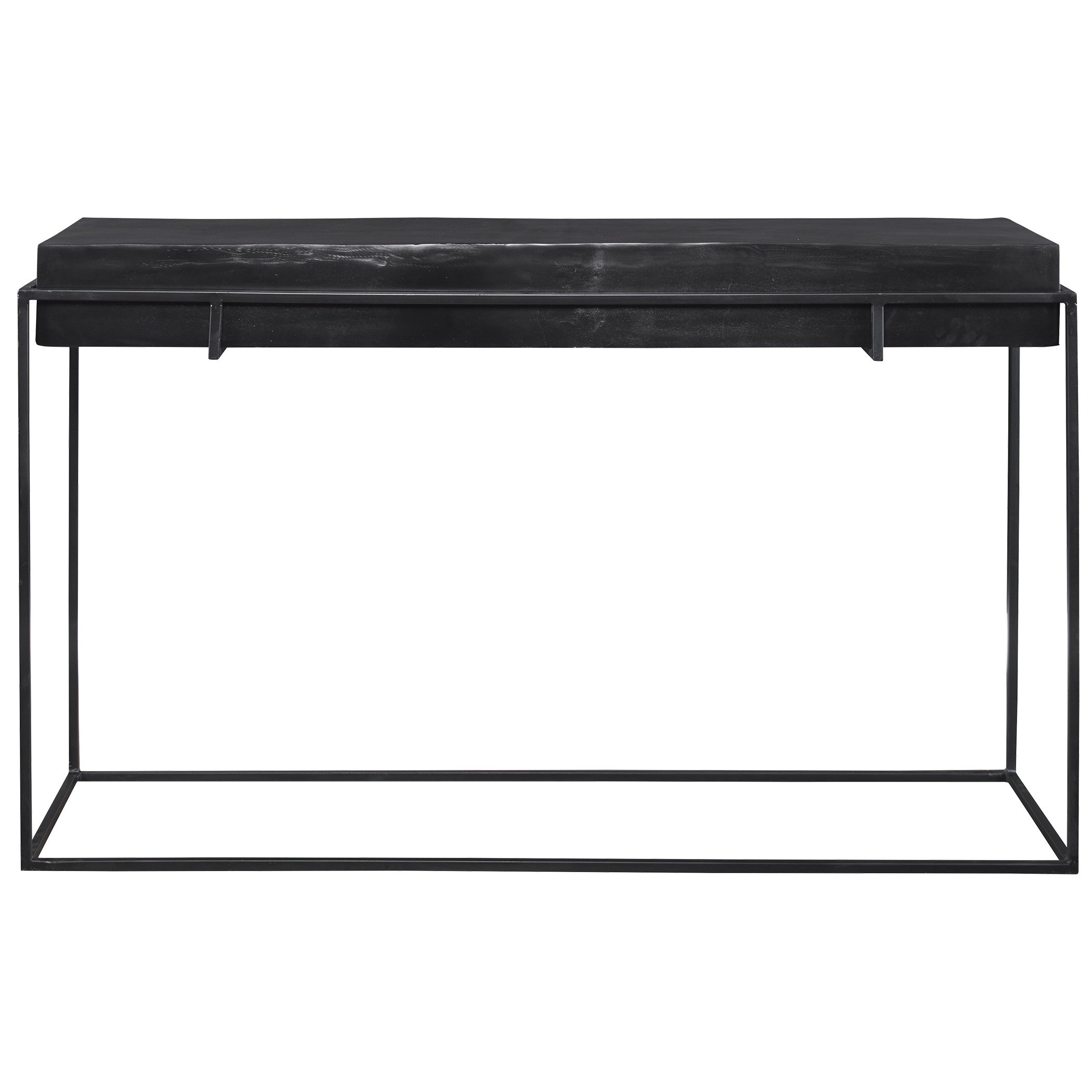 Telone Modern Black Console Table by Uttermost