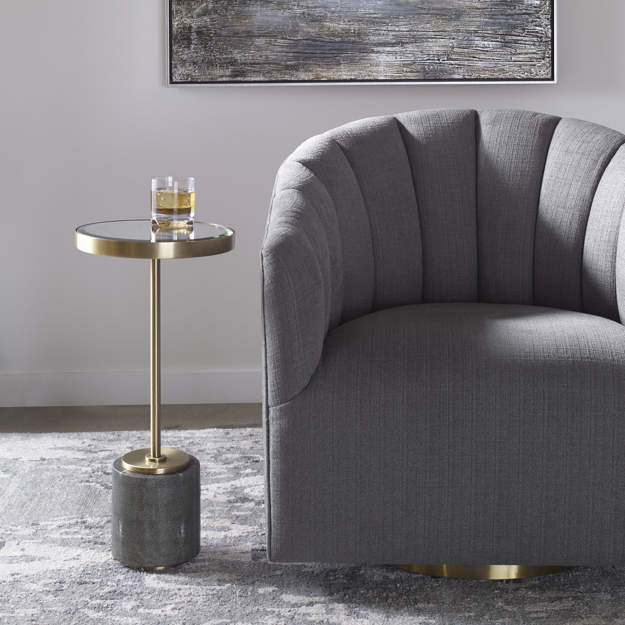 Laurier Mirrored Accent Table by Uttermost