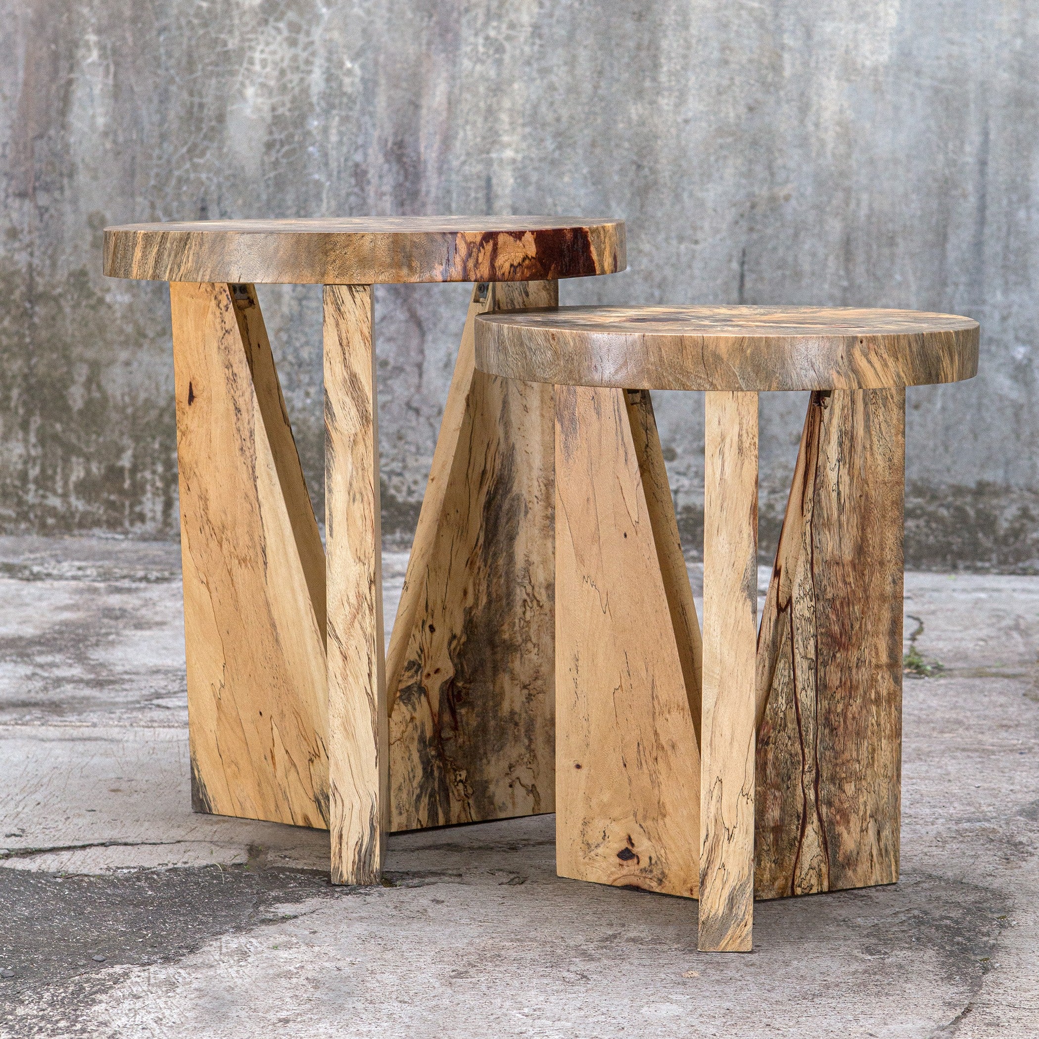 Nadette Natural Nesting Tables - Set of 2 by Uttermost