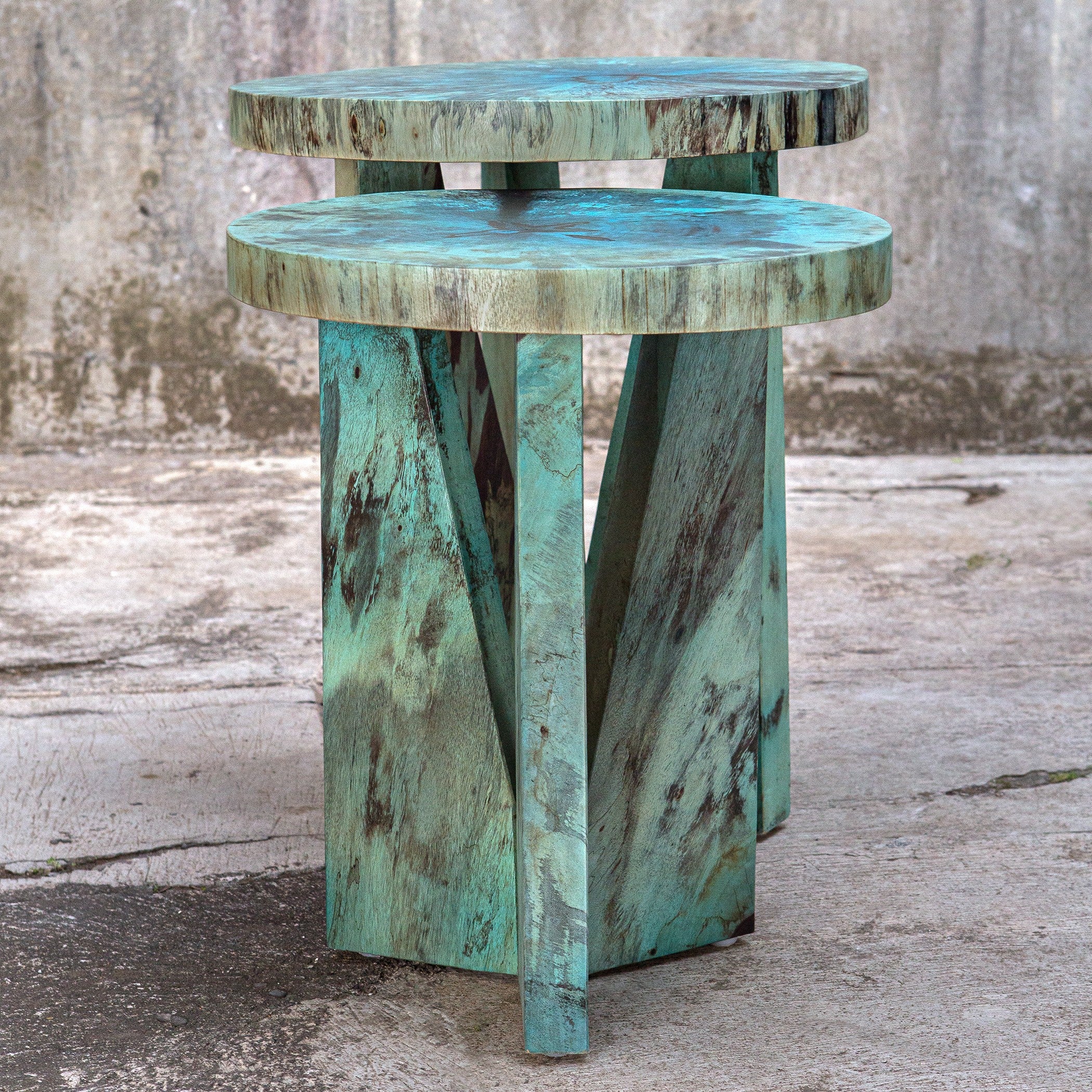 Nadette Blue Nesting Tables - Set of 2 by Uttermost