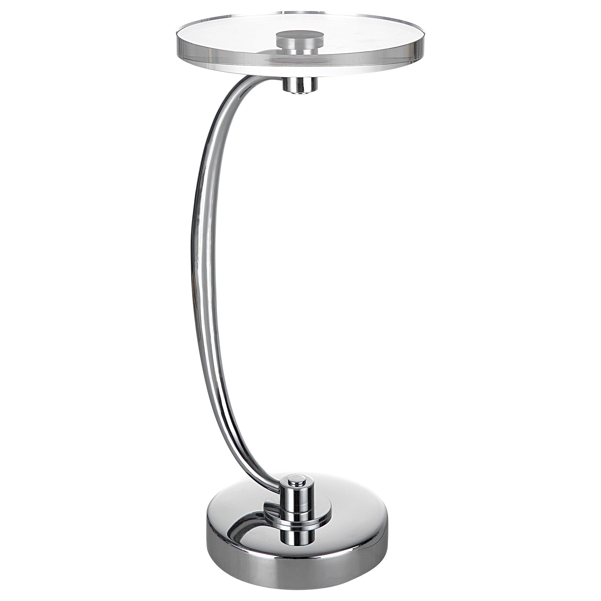 Waveney Nickel Drink Table by Uttermost