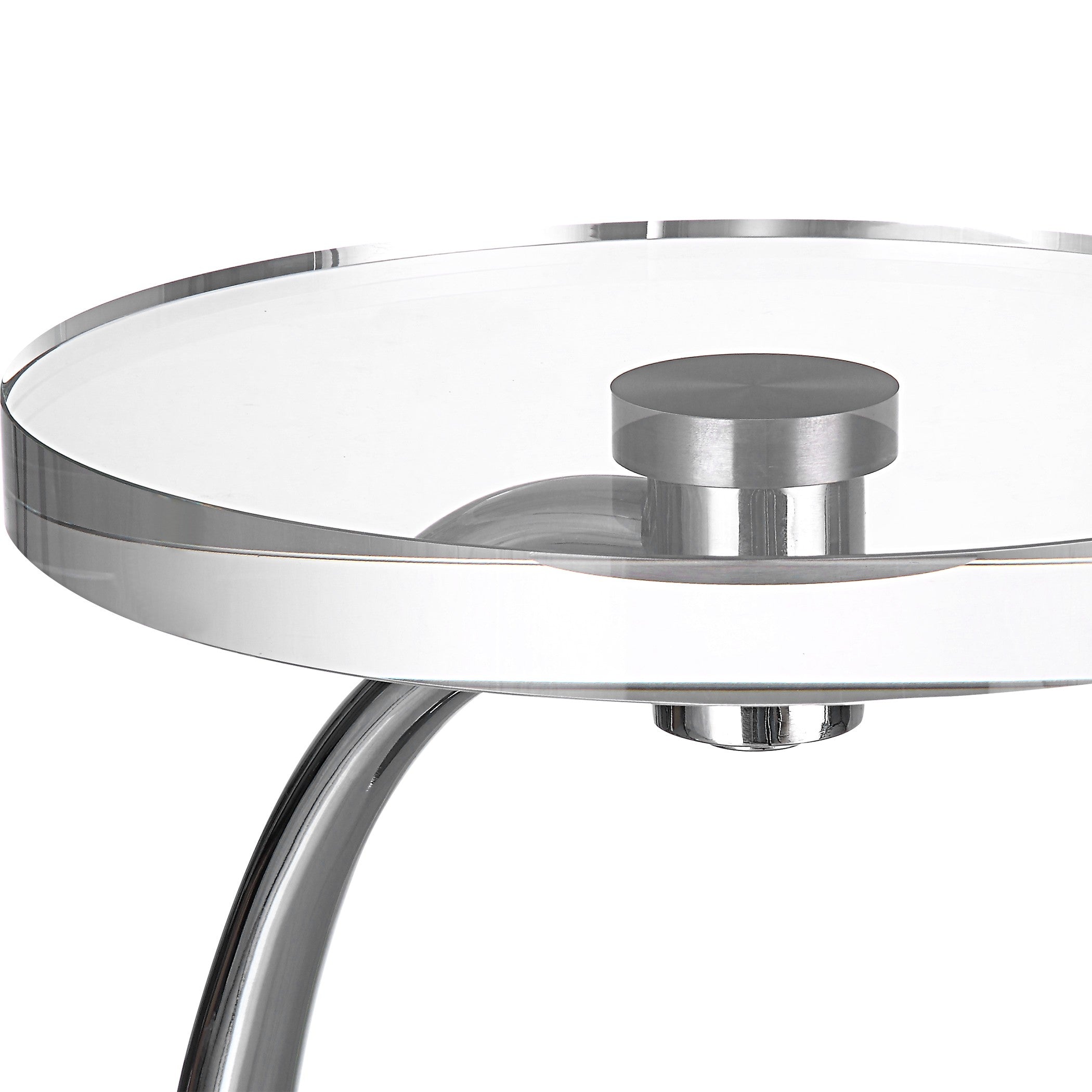 Waveney Nickel Drink Table by Uttermost