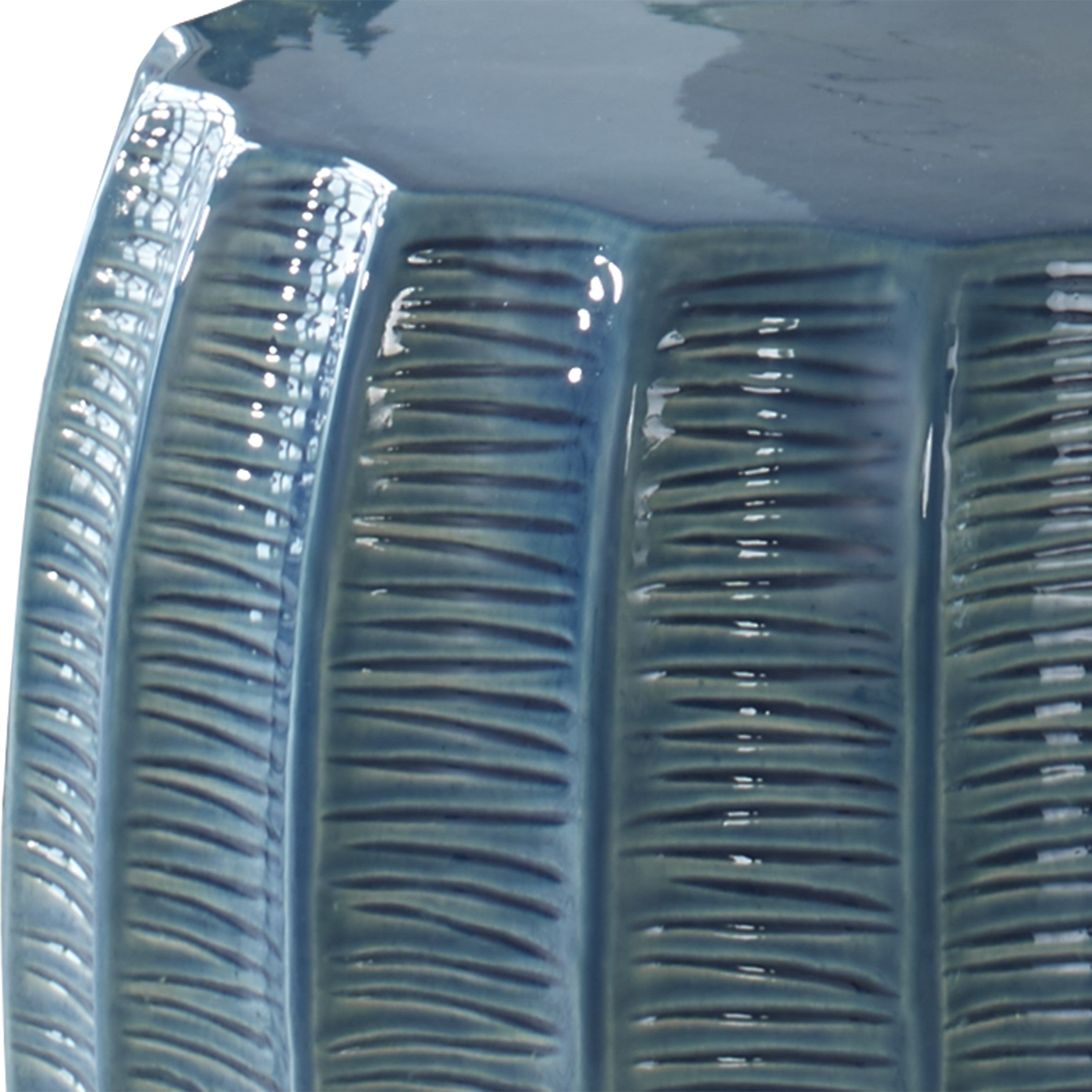 Harbour Side Table in Aque Blue by Uttermost