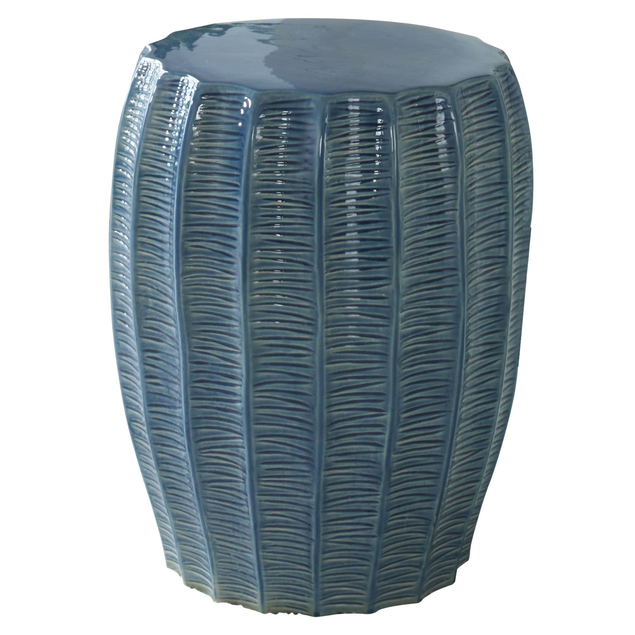 Harbour Side Table in Aque Blue by Uttermost