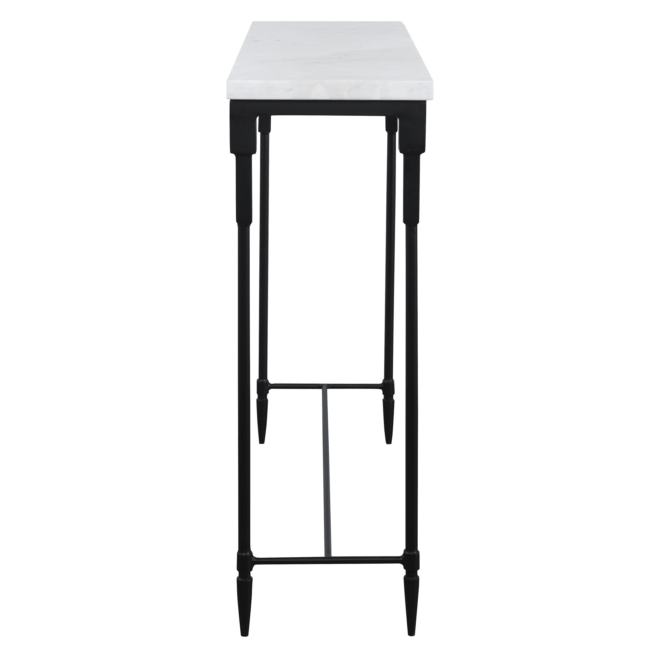 Bourges White Marble Console Table by Uttermost