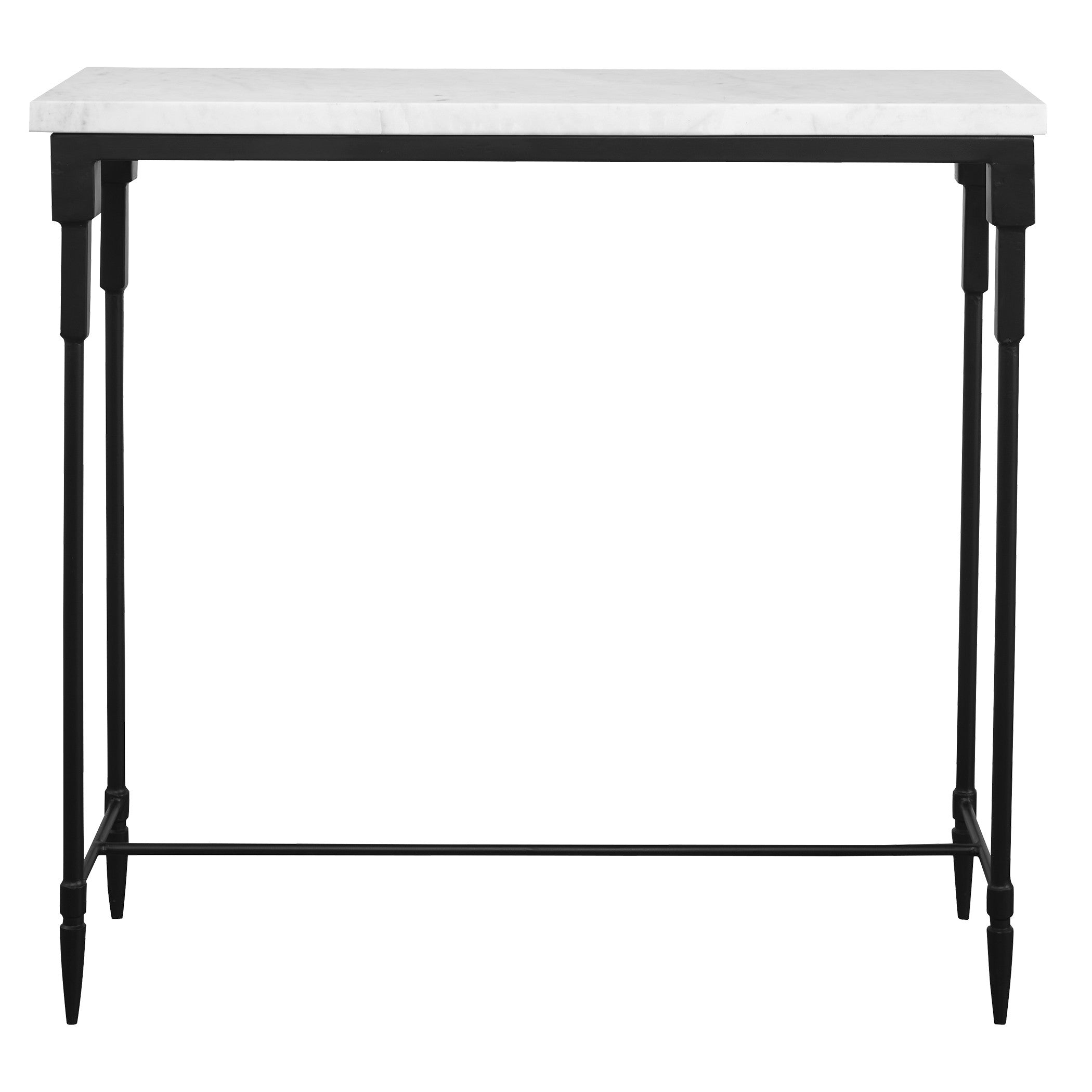 Bourges White Marble Console Table by Uttermost